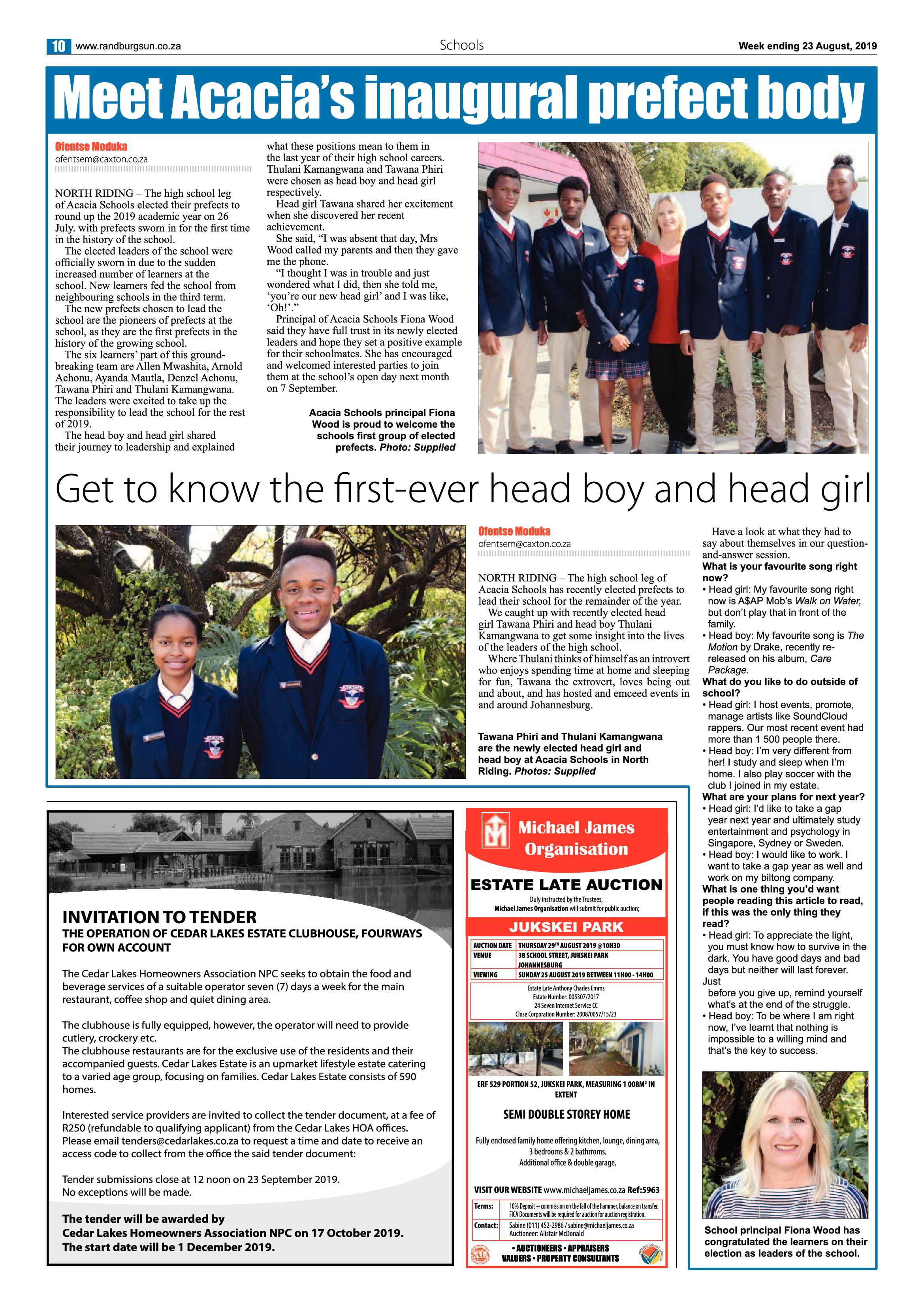 Randburg Sun 22 August, 2019 page 10