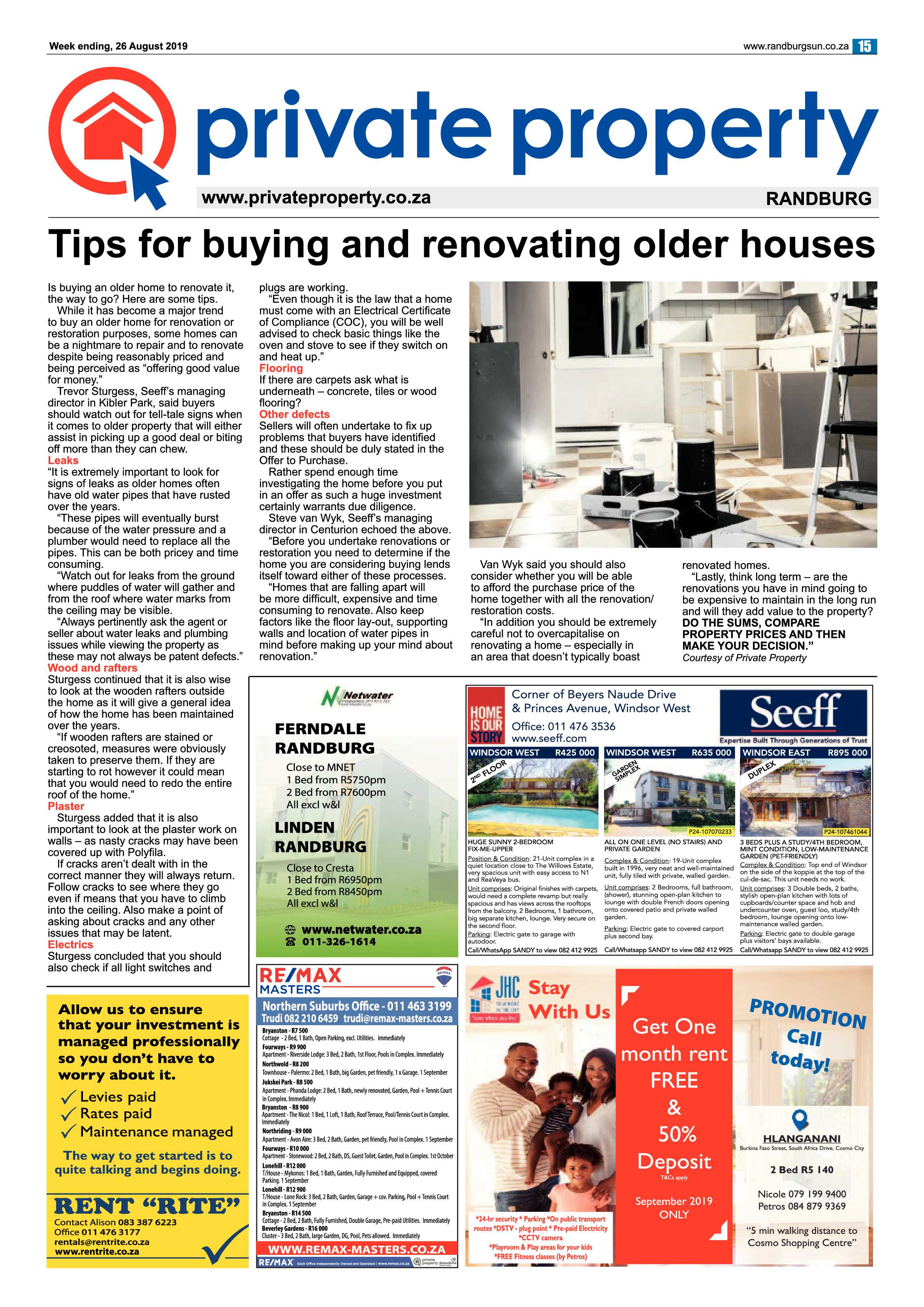 Randburg Sun 22 August, 2019 page 15