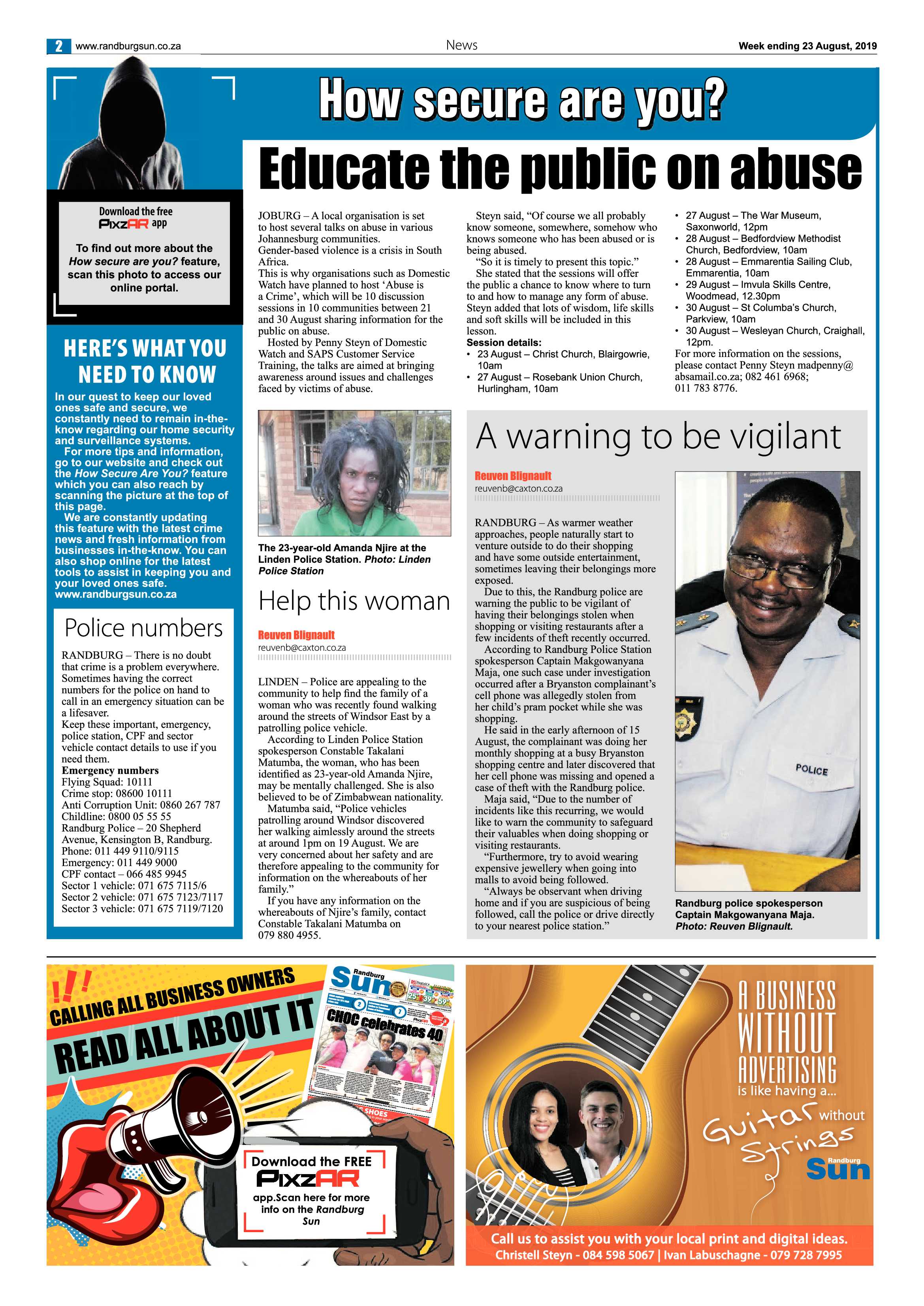 Randburg Sun 22 August, 2019 page 2