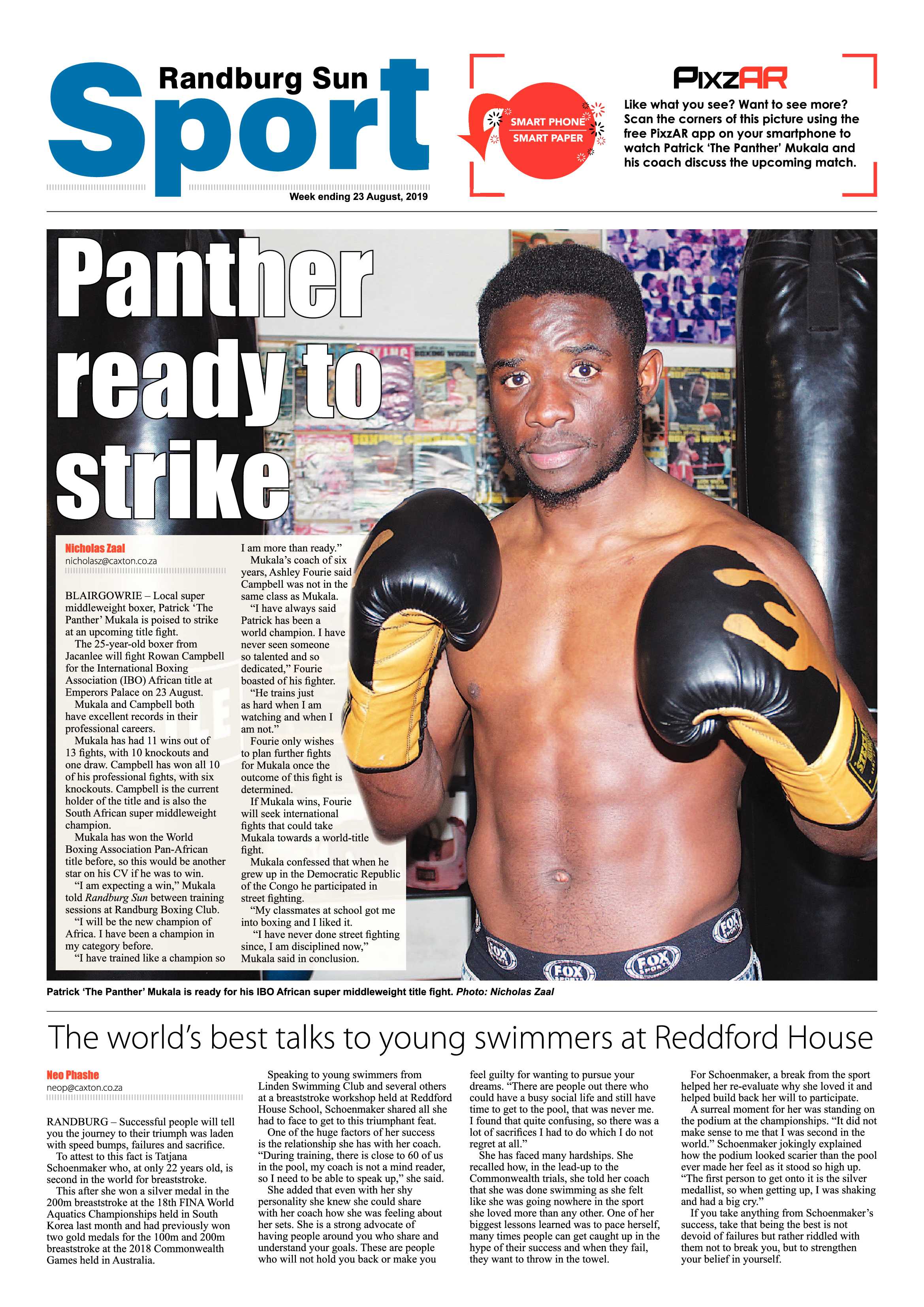 Randburg Sun 22 August, 2019 page 20