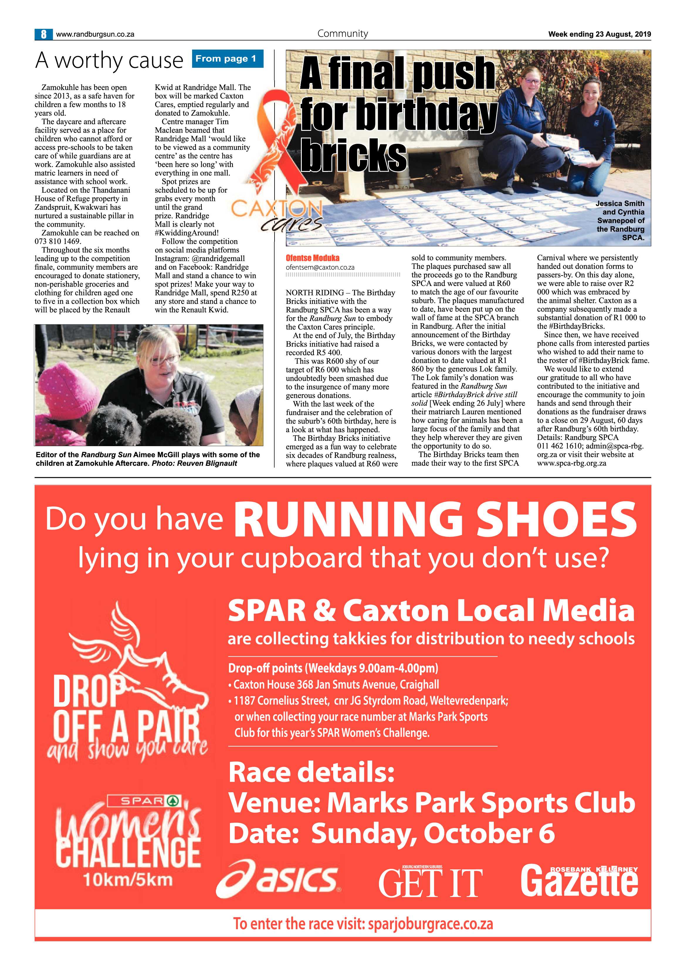 Randburg Sun 22 August, 2019 page 8