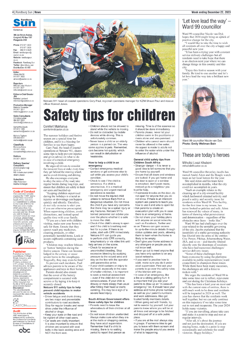 Randburg Sun 22 December 2023 page 4