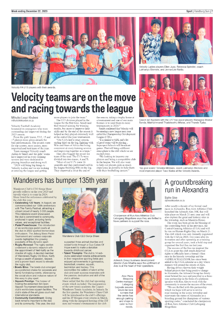 Randburg Sun 22 December 2023 page 7