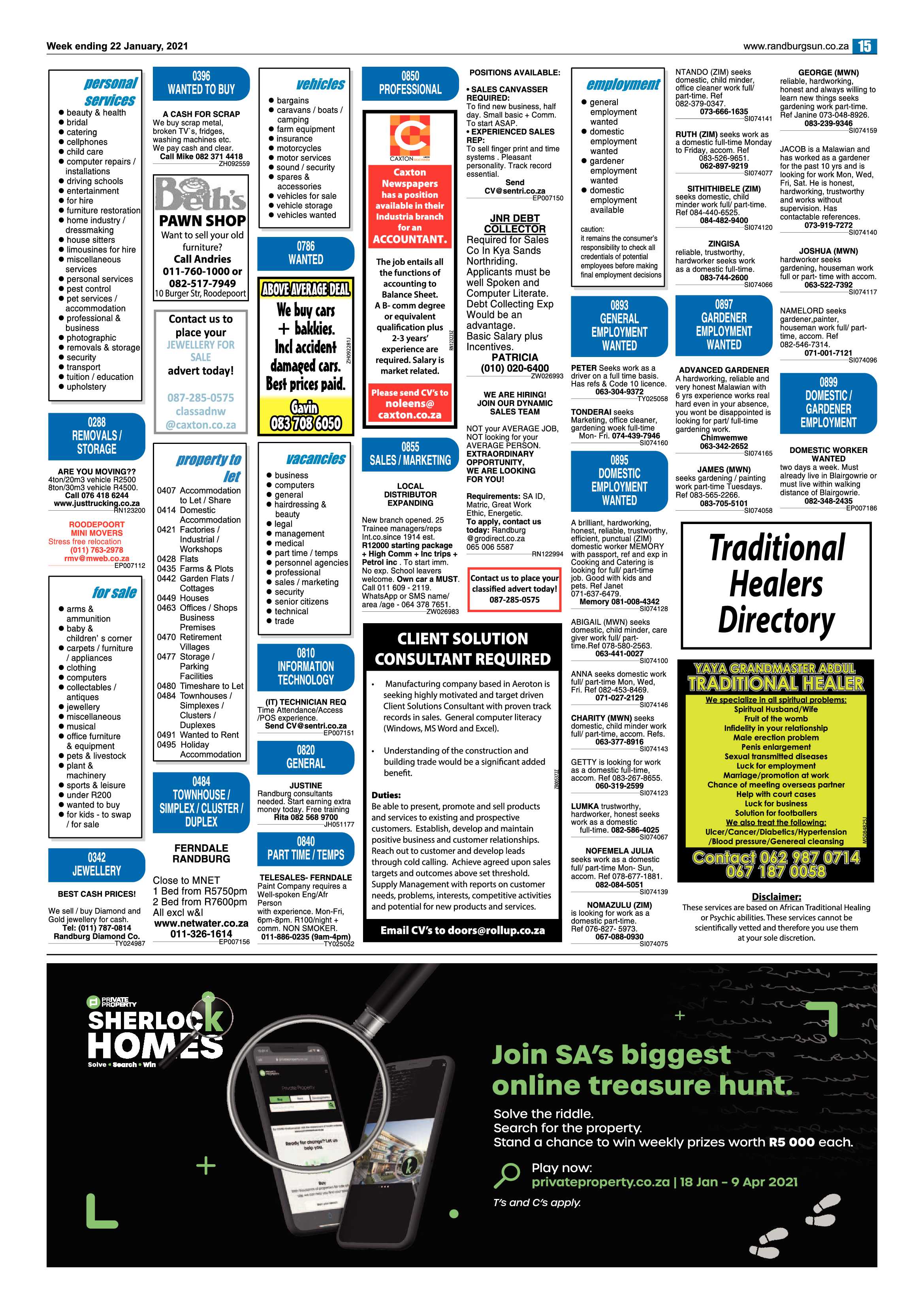Randburg Sun 22 January 2020 page 15