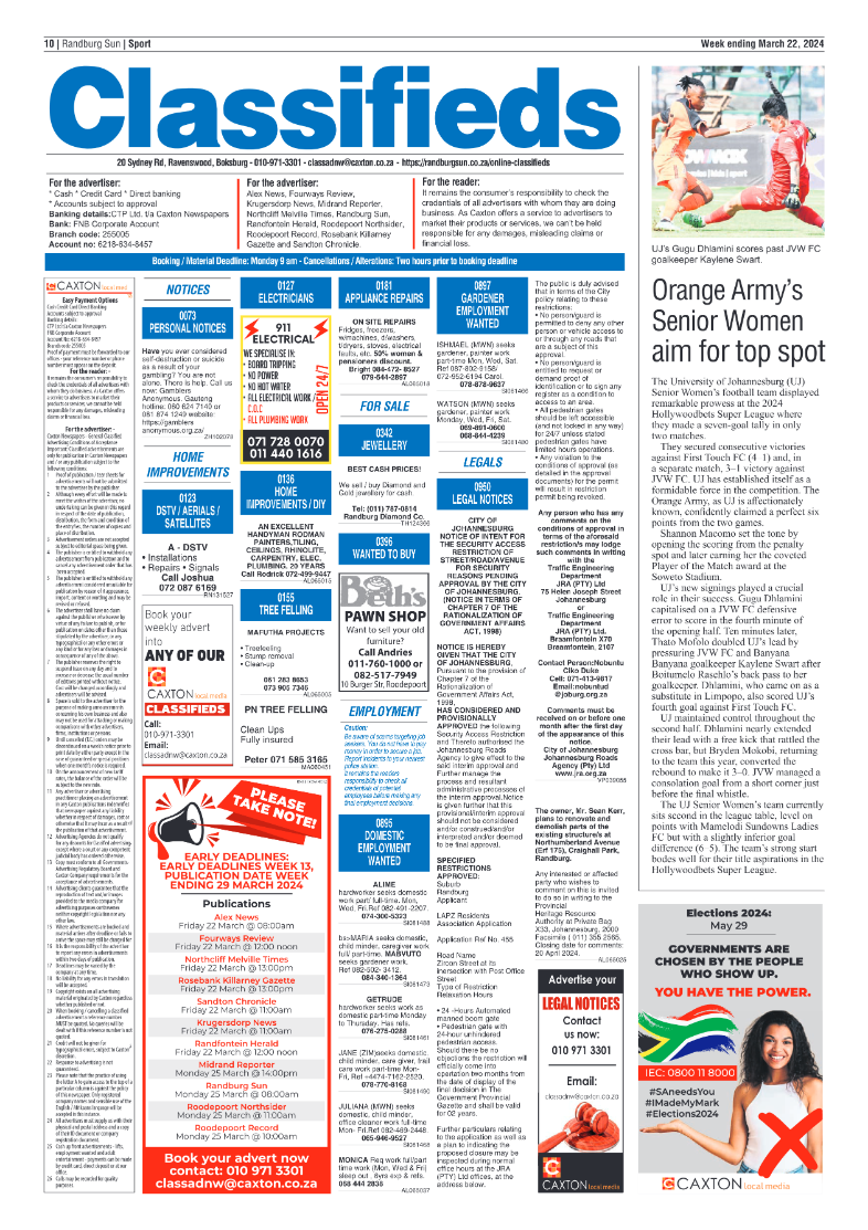 Randburg Sun 22 March 2024 page 10