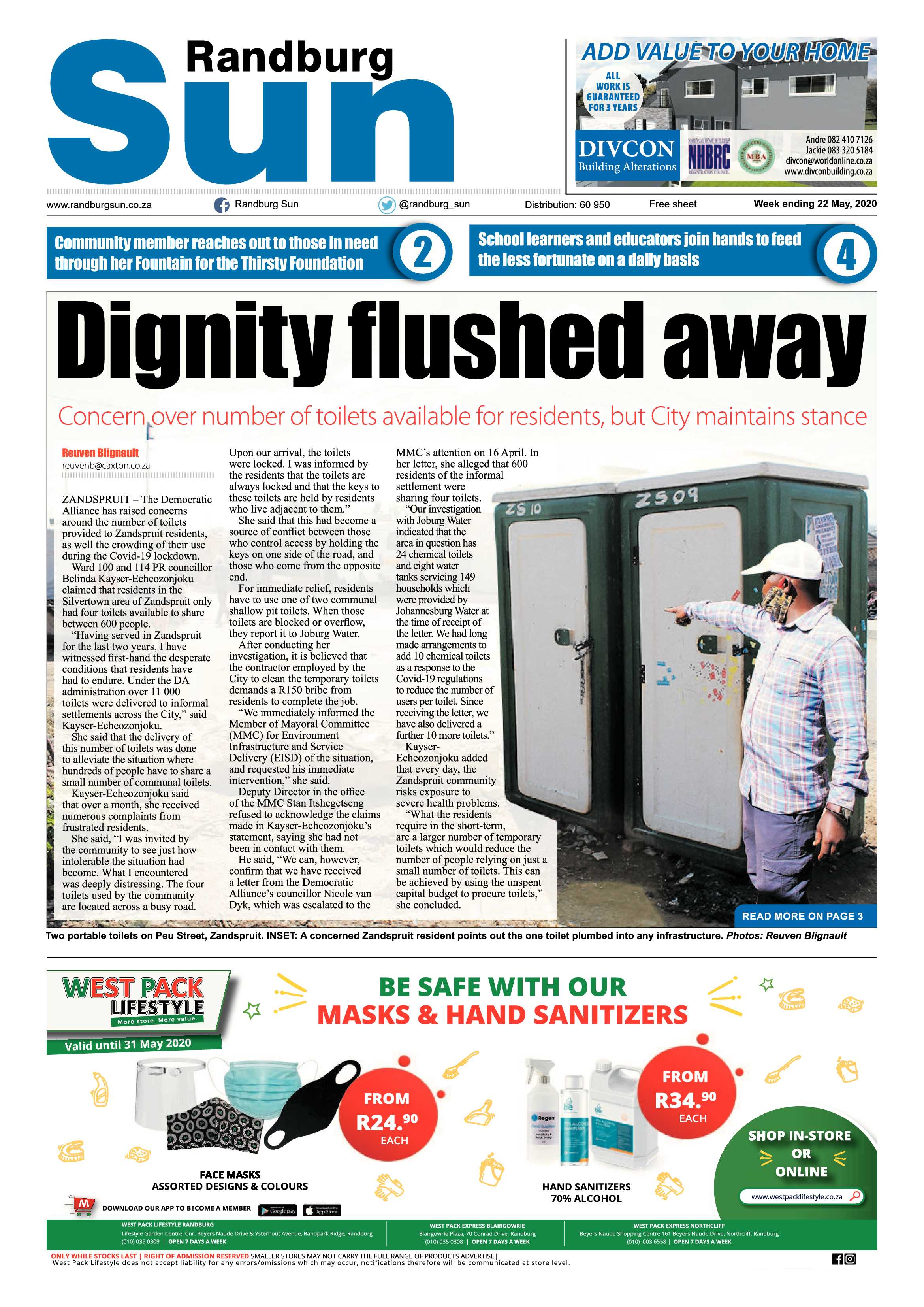 Randburg Sun 22 May 2020 page 1