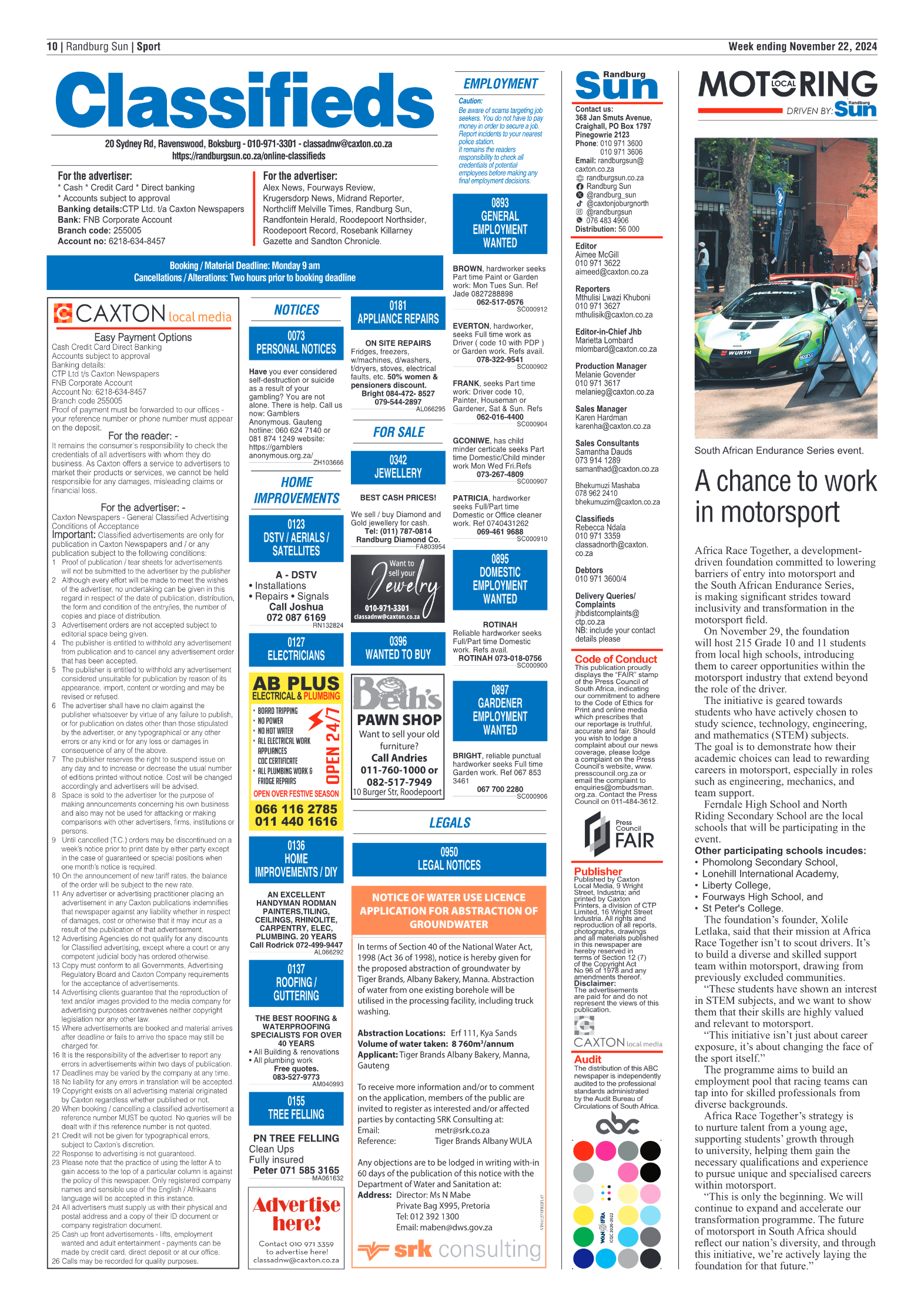 Randburg Sun 22 November 2024 page 10