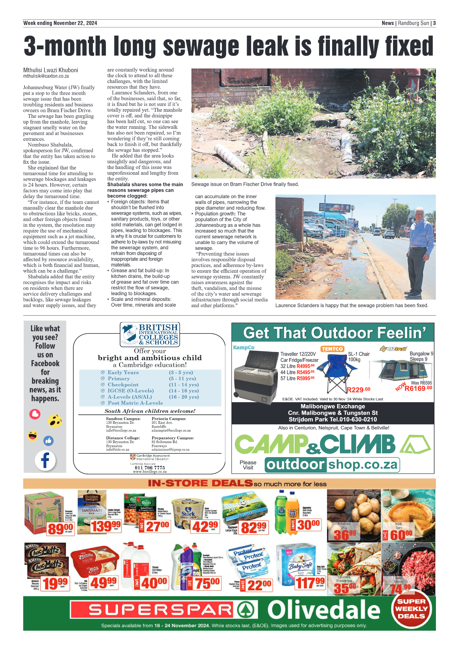 Randburg Sun 22 November 2024 page 3