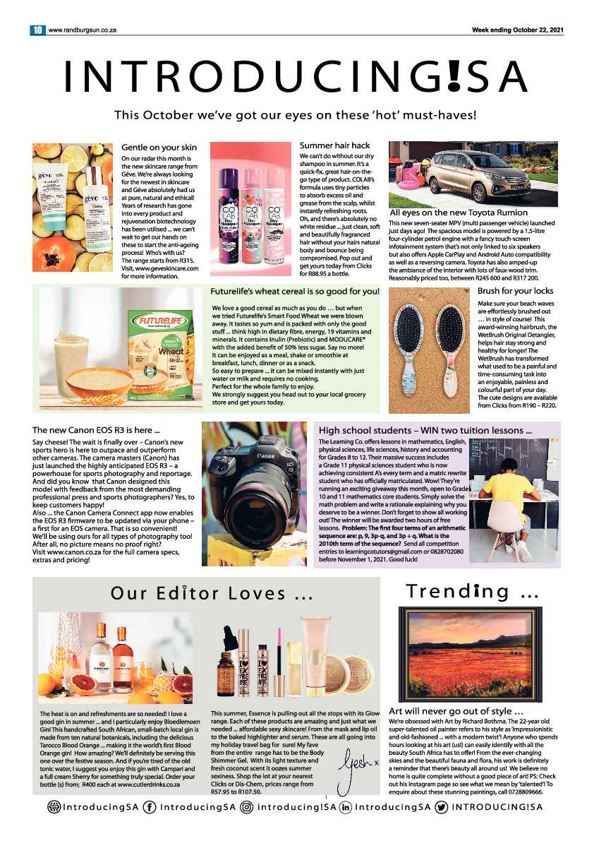 Randburg Sun 22 October 2021 page 10