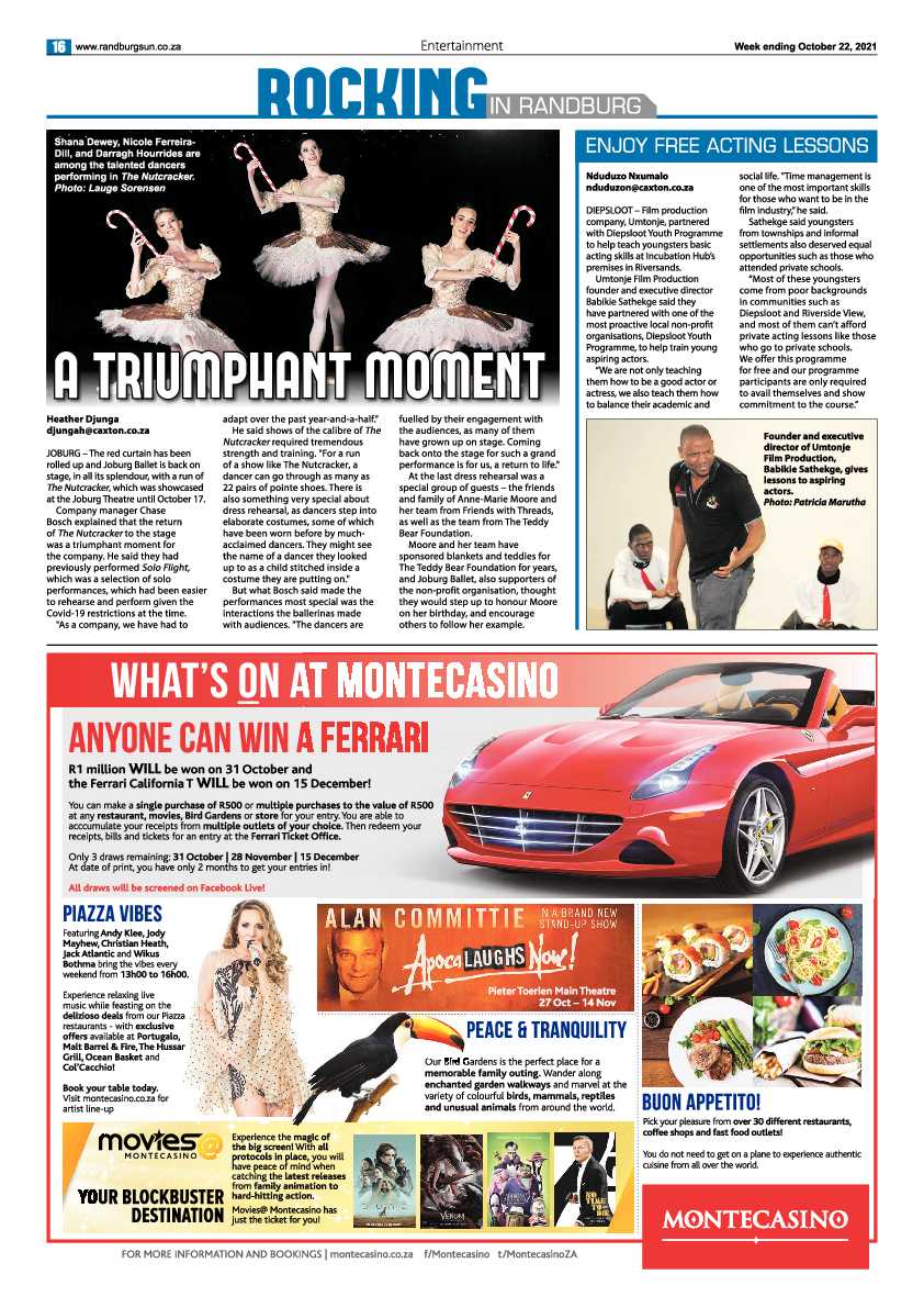 Randburg Sun 22 October 2021 page 16