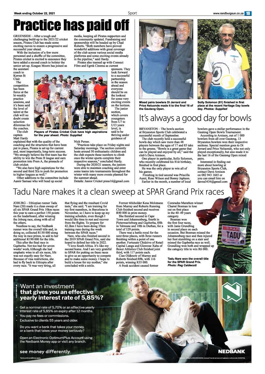 Randburg Sun 22 October 2021 page 19