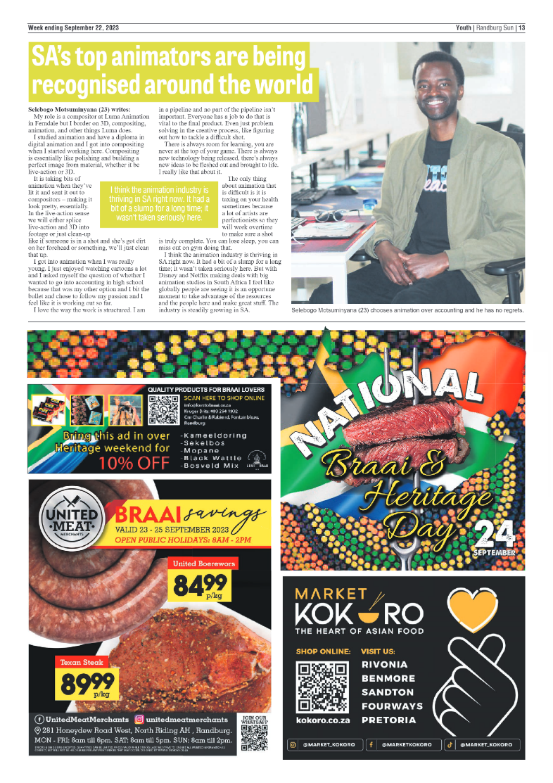 Randburg Sun 22 September 2023 page 13