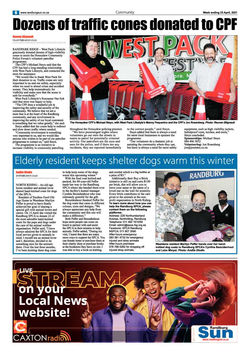 Randburg Sun 23 April 2021 page 6