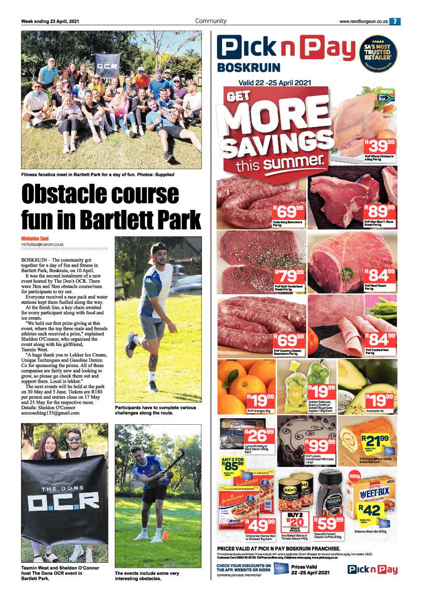 Randburg Sun 23 April 2021 page 7