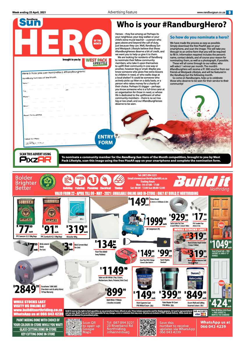 Randburg Sun 23 April 2021 page 9