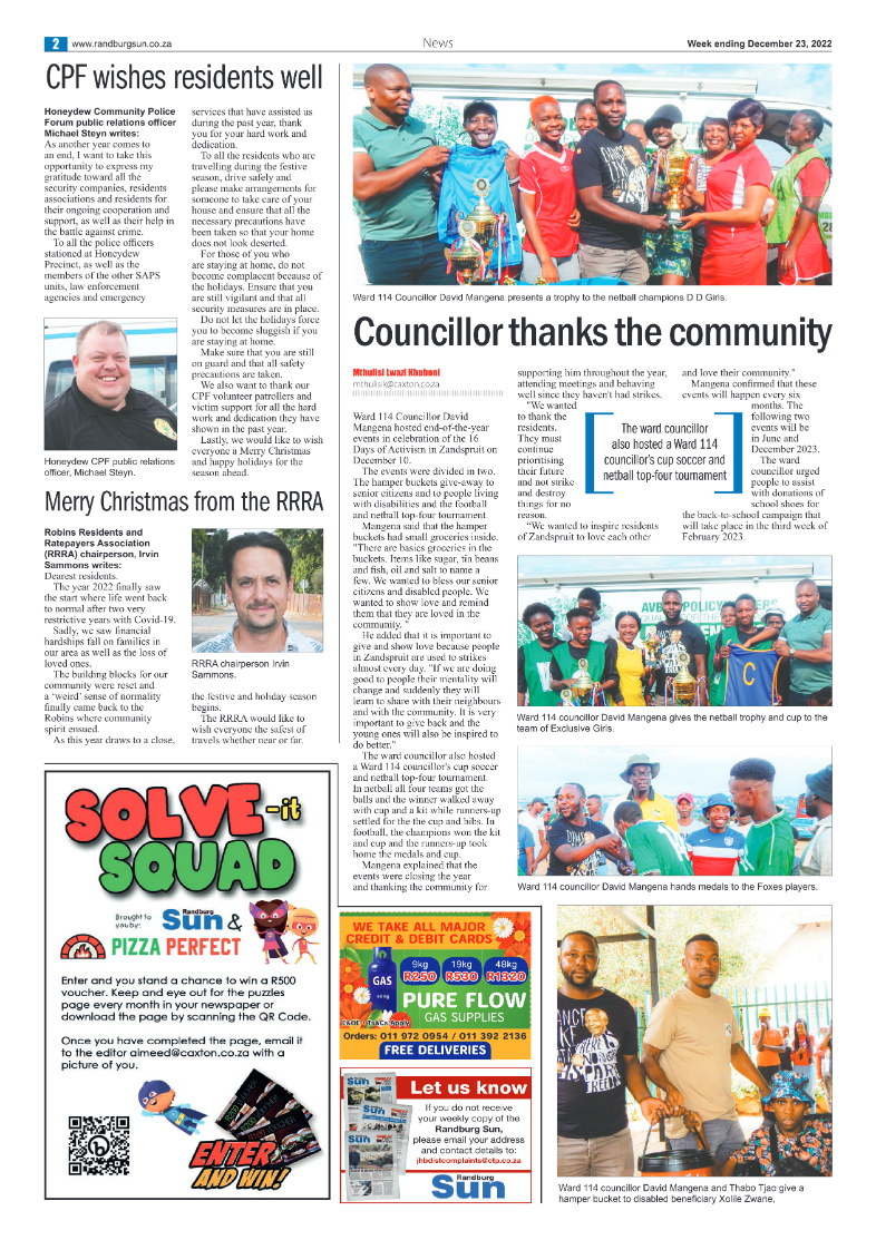 Randburg Sun 23 Dec 2022 page 2
