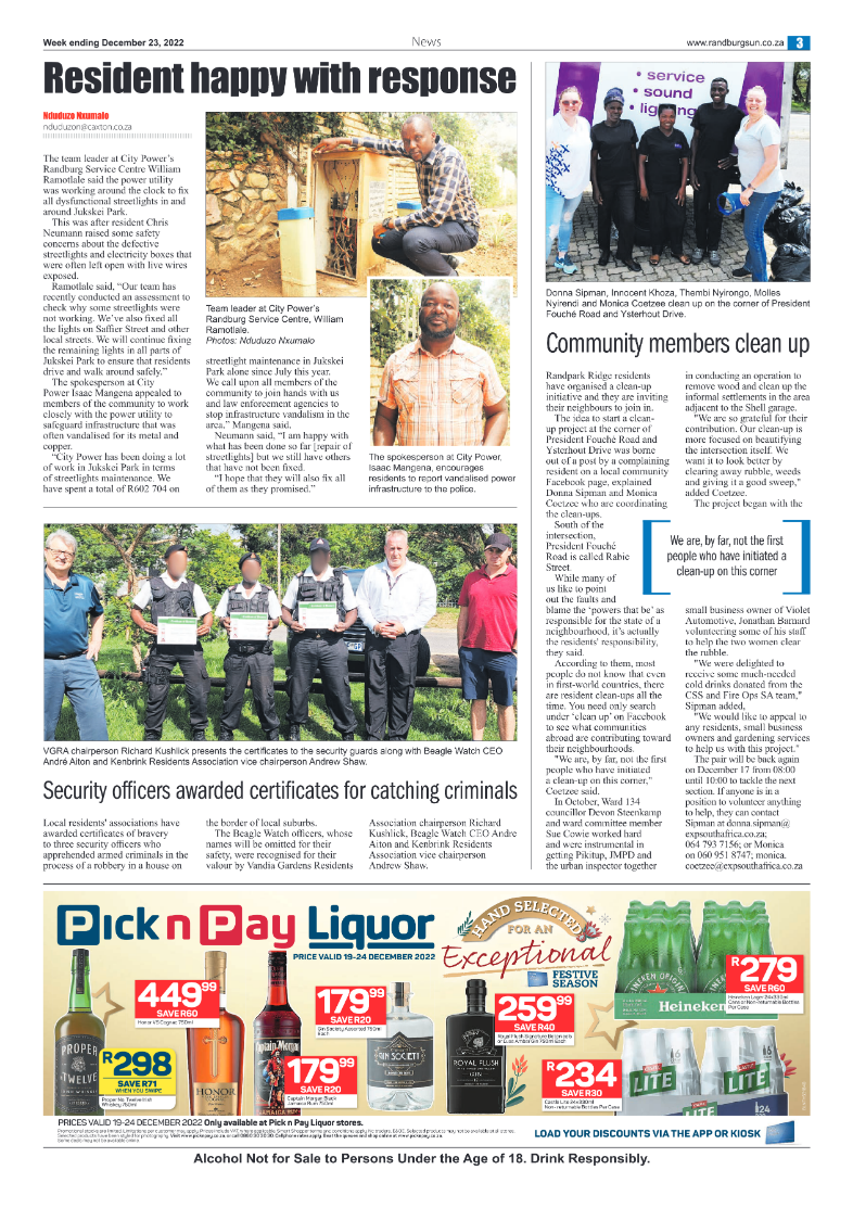 Randburg Sun 23 Dec 2022 page 3