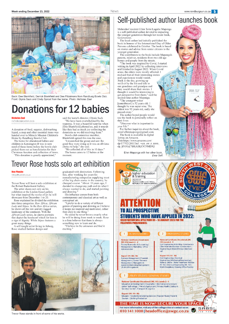 Randburg Sun 23 Dec 2022 page 5