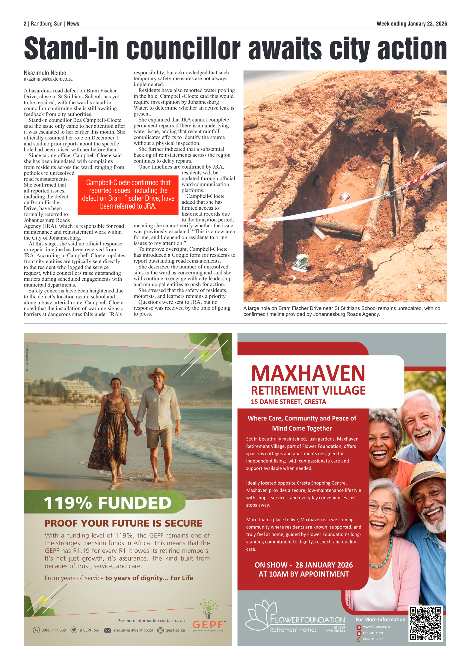 Randburg Sun 23 January 2026 page 2