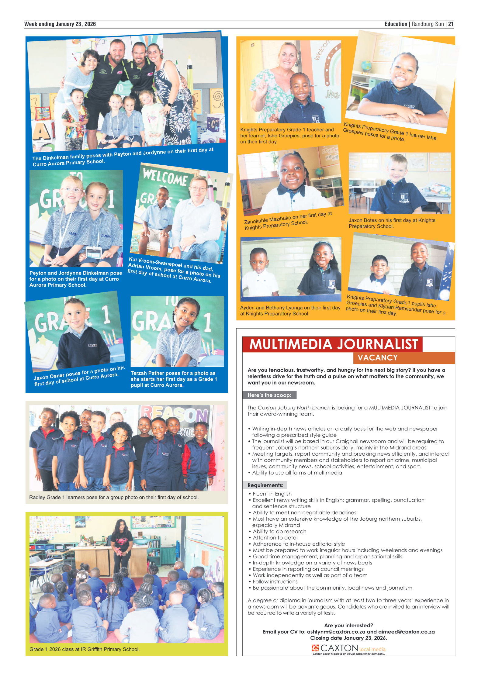 Randburg Sun 23 January 2026 page 21