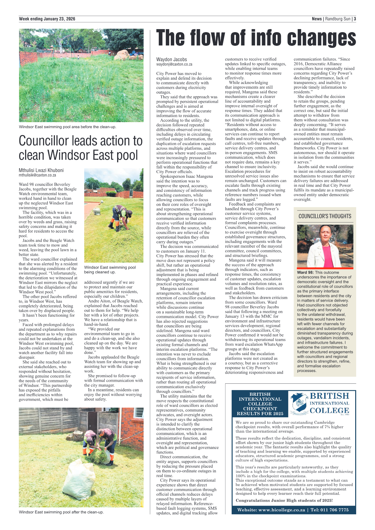 Randburg Sun 23 January 2026 page 3