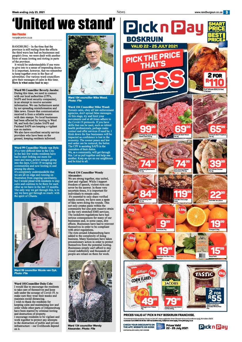 Randburg Sun 23 July 2021 page 3