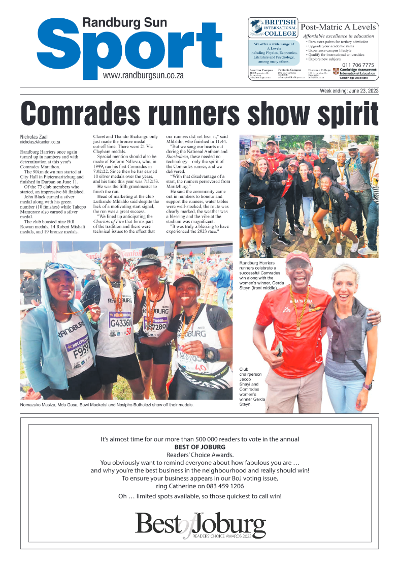 Randburg Sun 23 June 2023 page 16