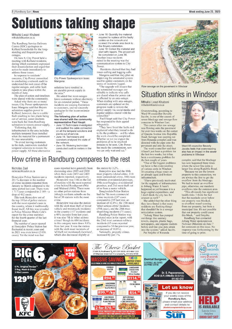 Randburg Sun 23 June 2023 page 2