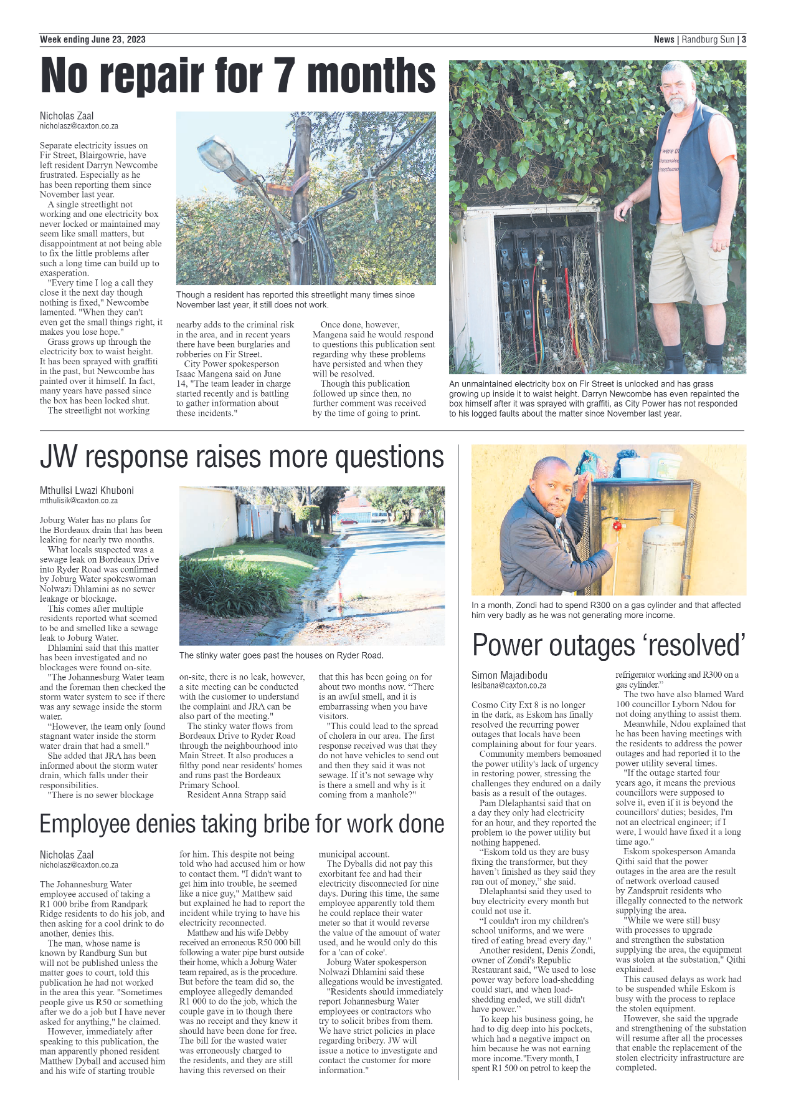 Randburg Sun 23 June 2023 page 3