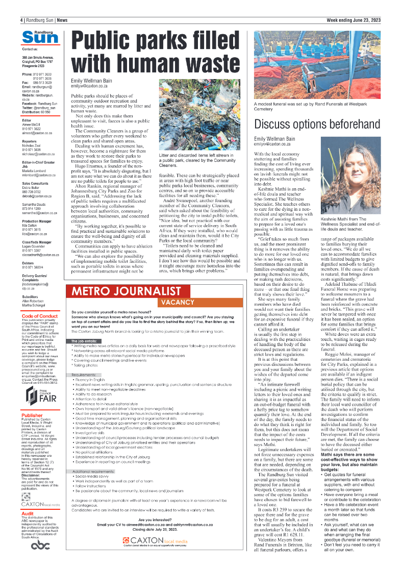 Randburg Sun 23 June 2023 page 4