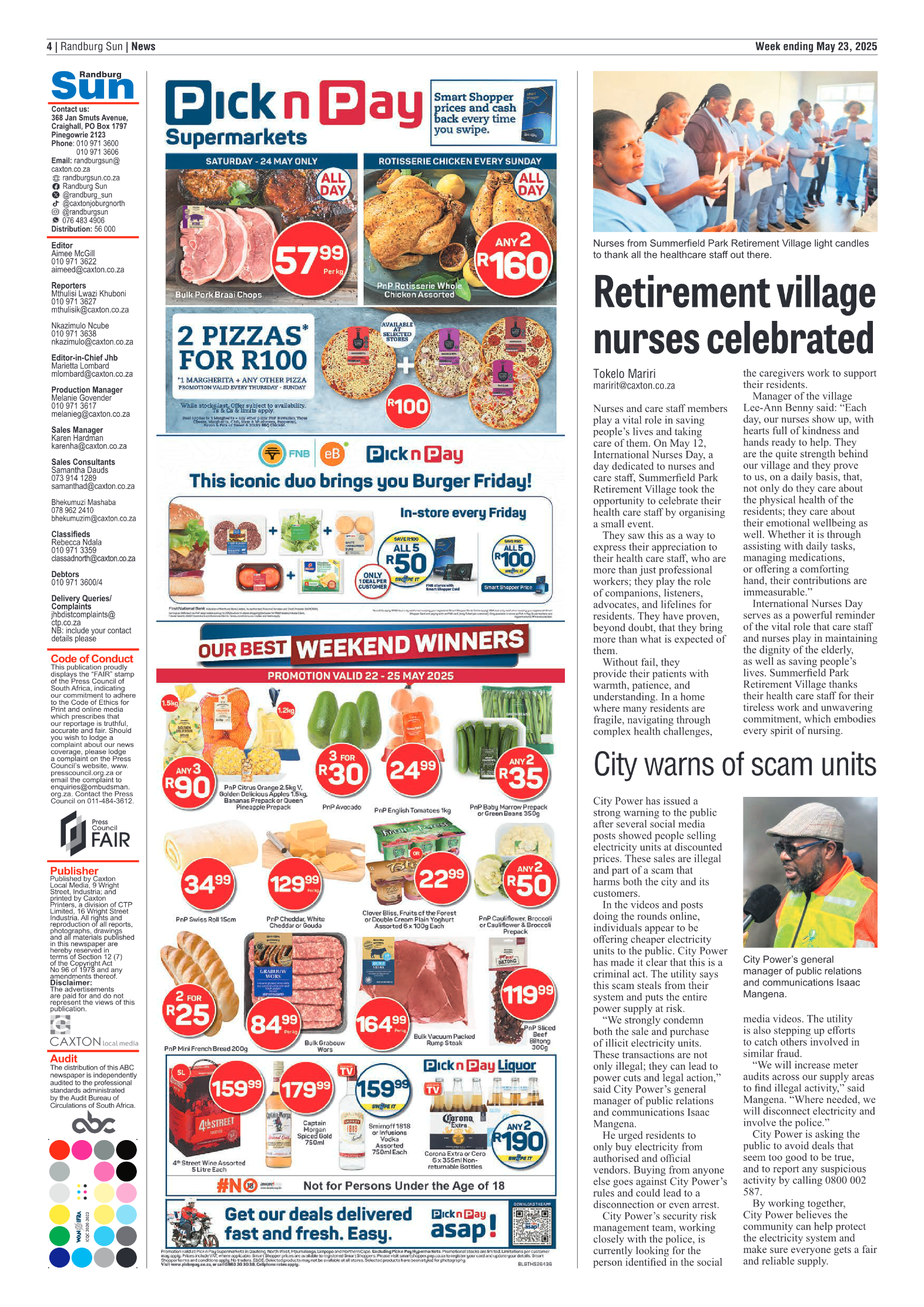 Randburg Sun 23 May 2025 page 4