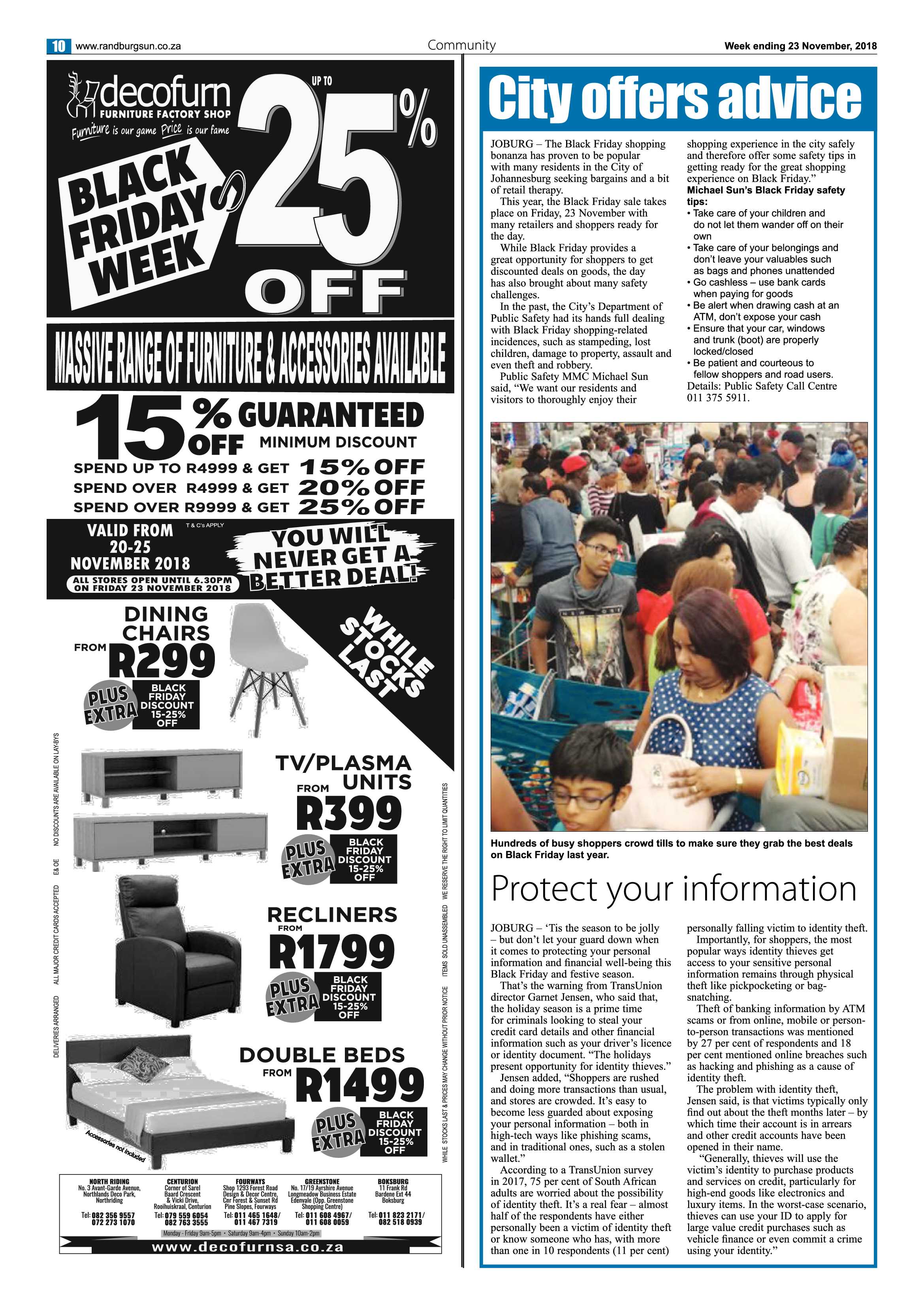 Randburg Sun 23 November 2018 page 10