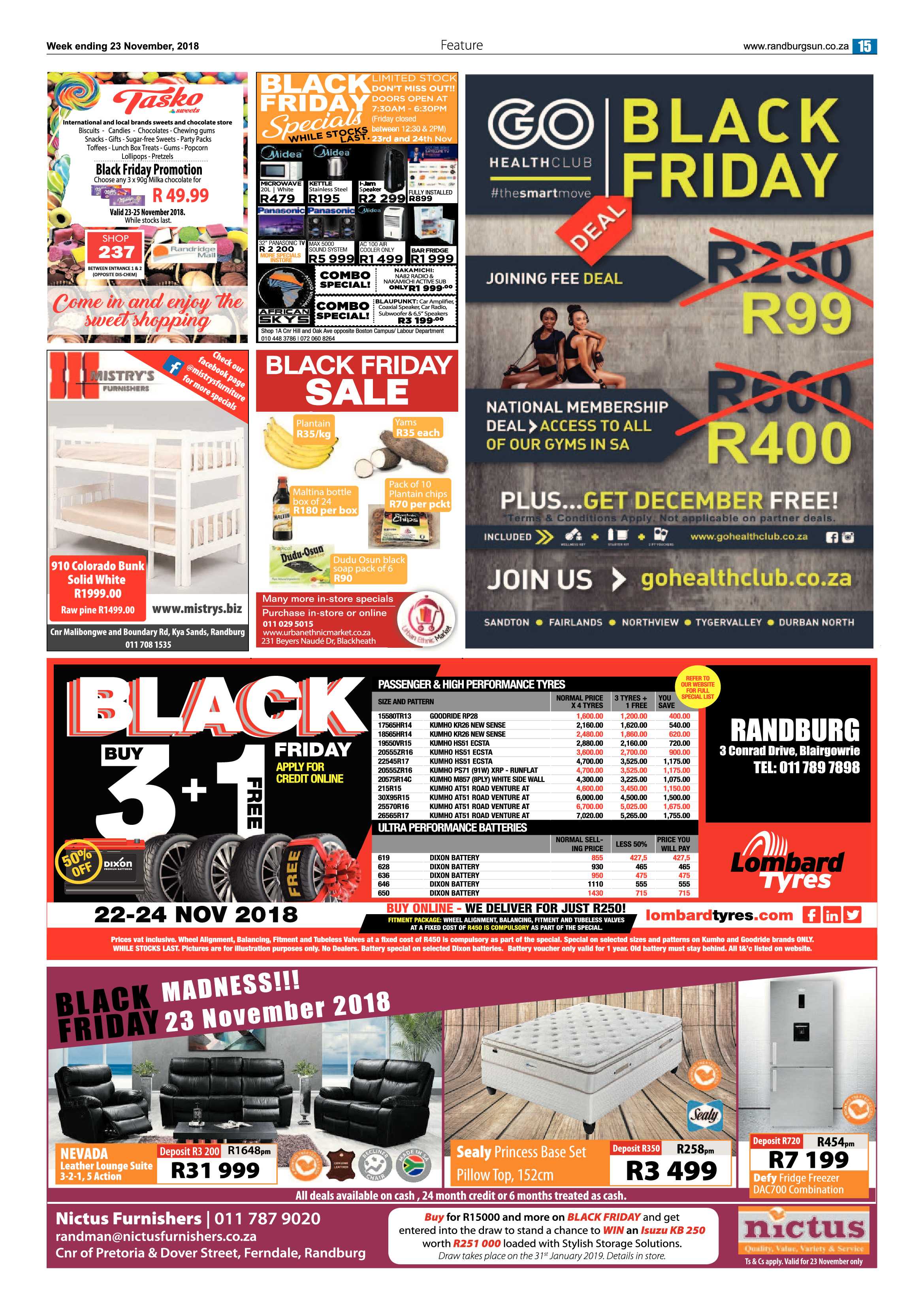 Randburg Sun 23 November 2018 page 15