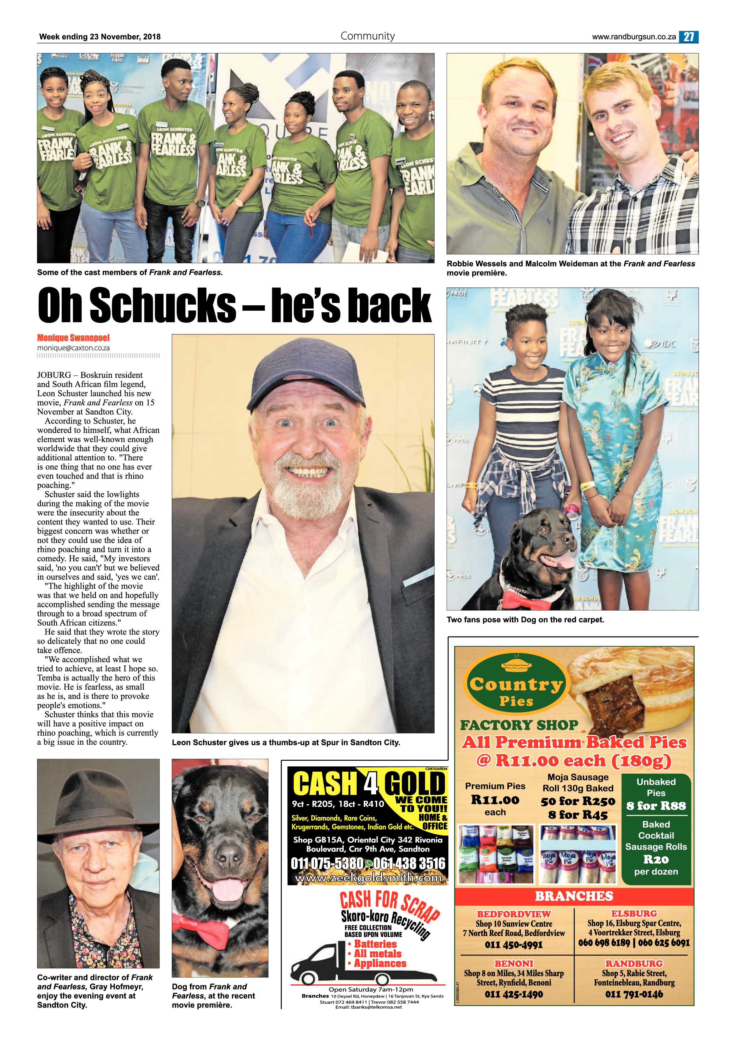 Randburg Sun 23 November 2018 page 27