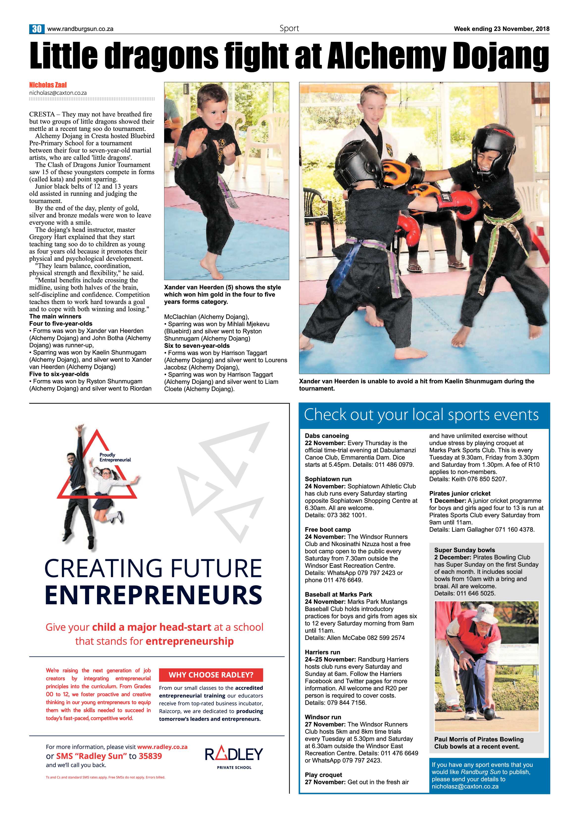 Randburg Sun 23 November 2018 page 30