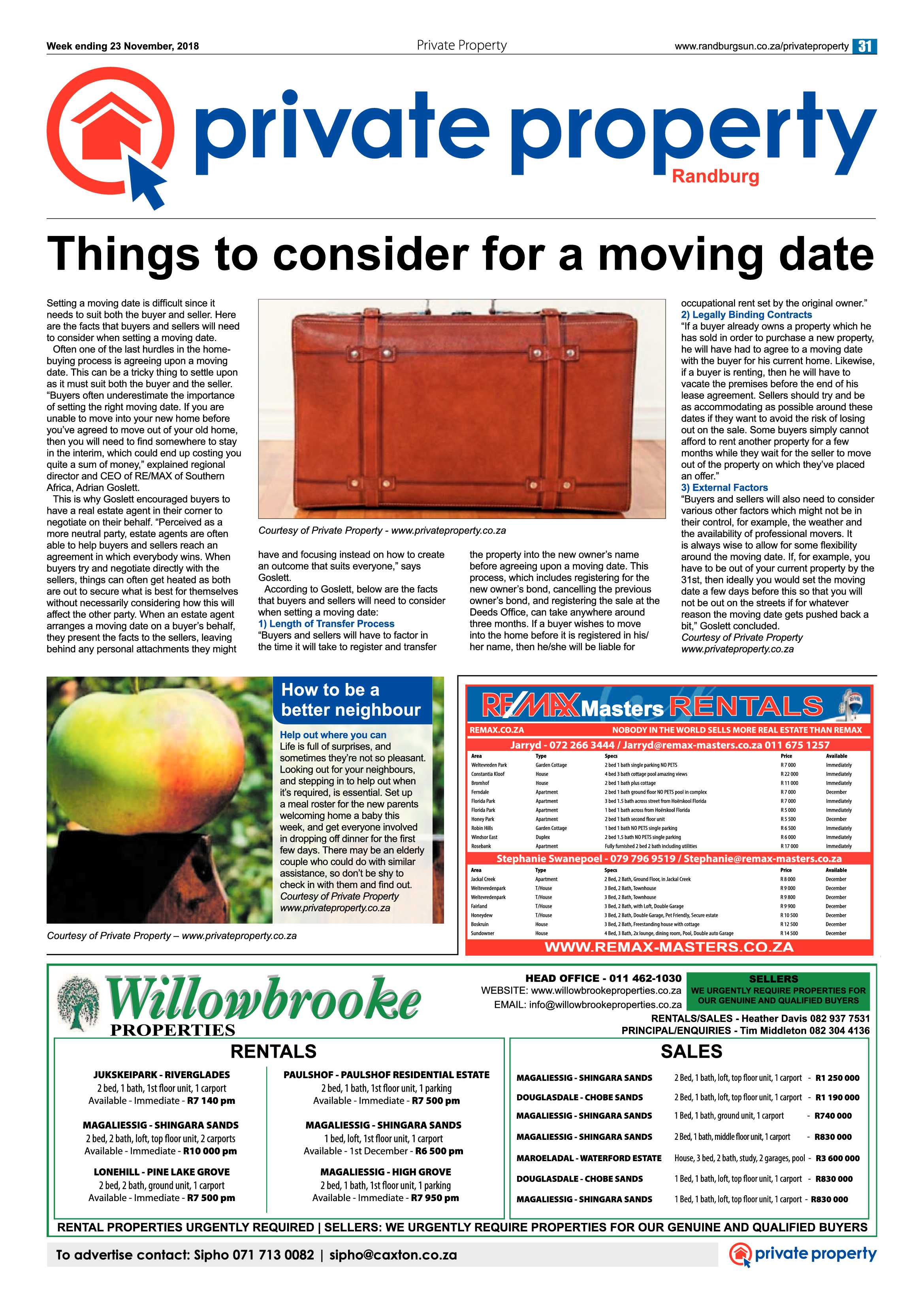 Randburg Sun 23 November 2018 page 31