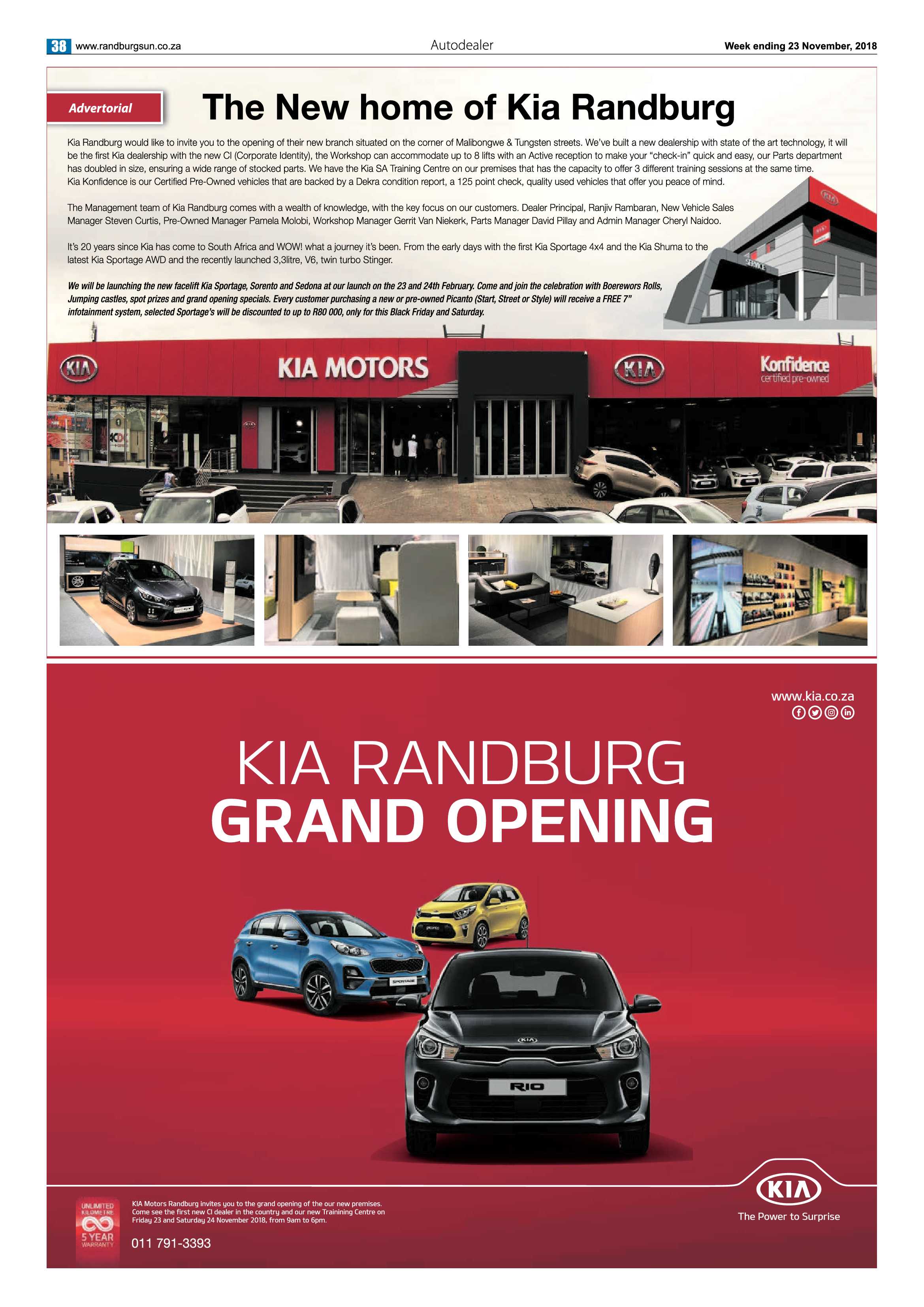 Randburg Sun 23 November 2018 page 38