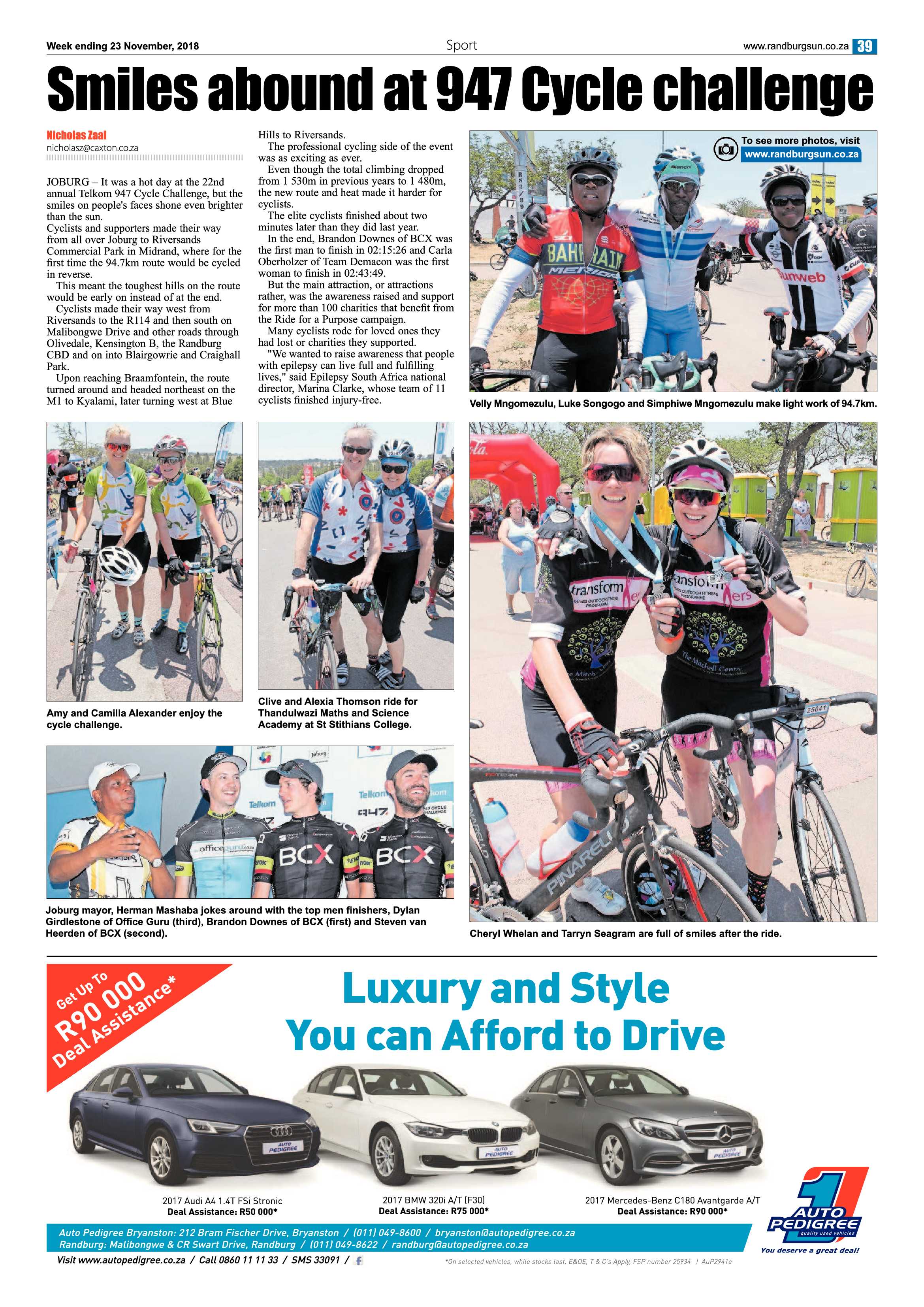 Randburg Sun 23 November 2018 page 39