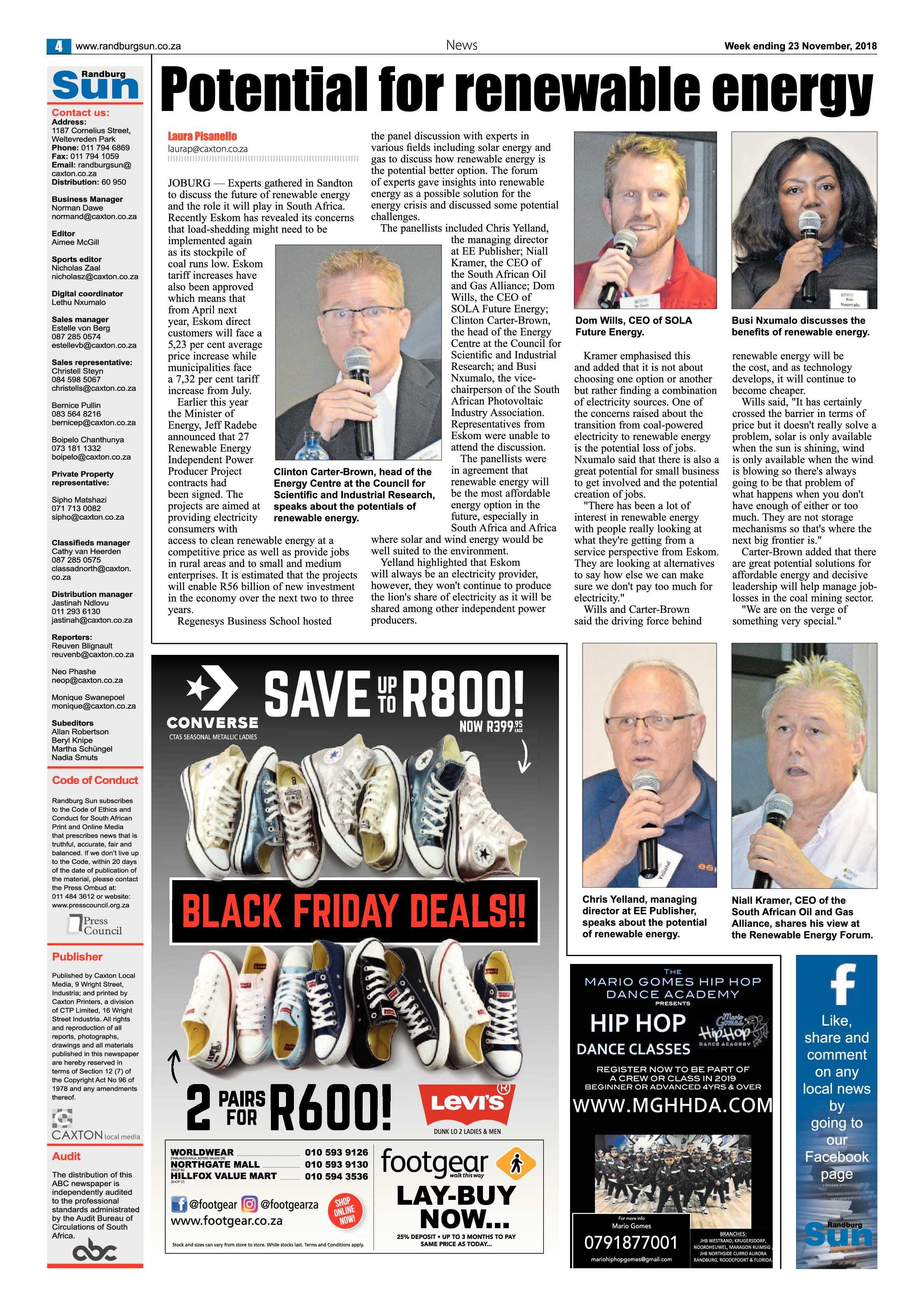 Randburg Sun 23 November 2018 page 4