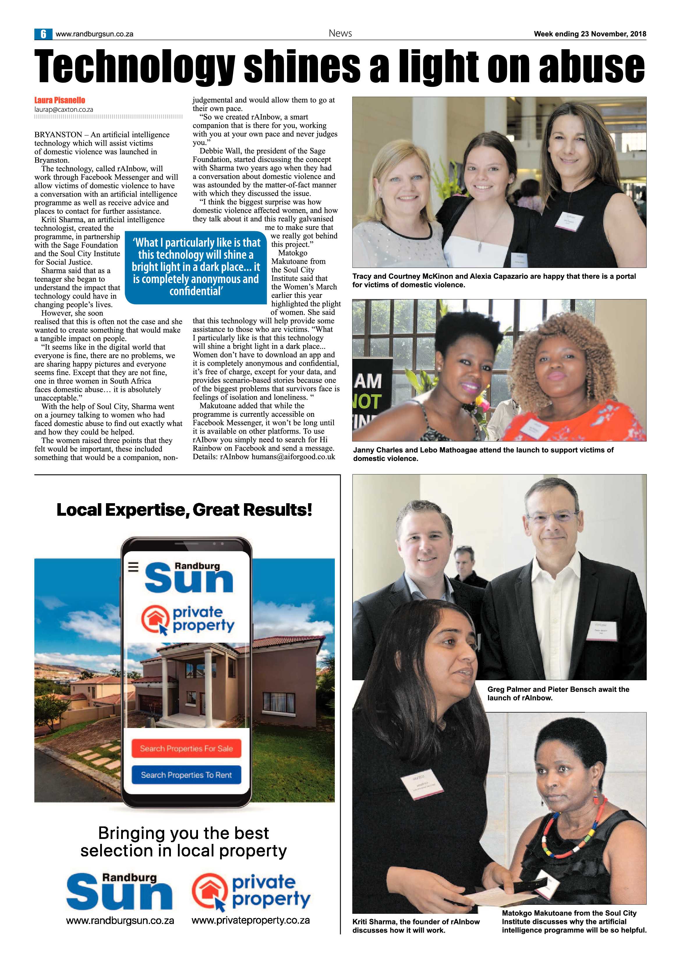 Randburg Sun 23 November 2018 page 6