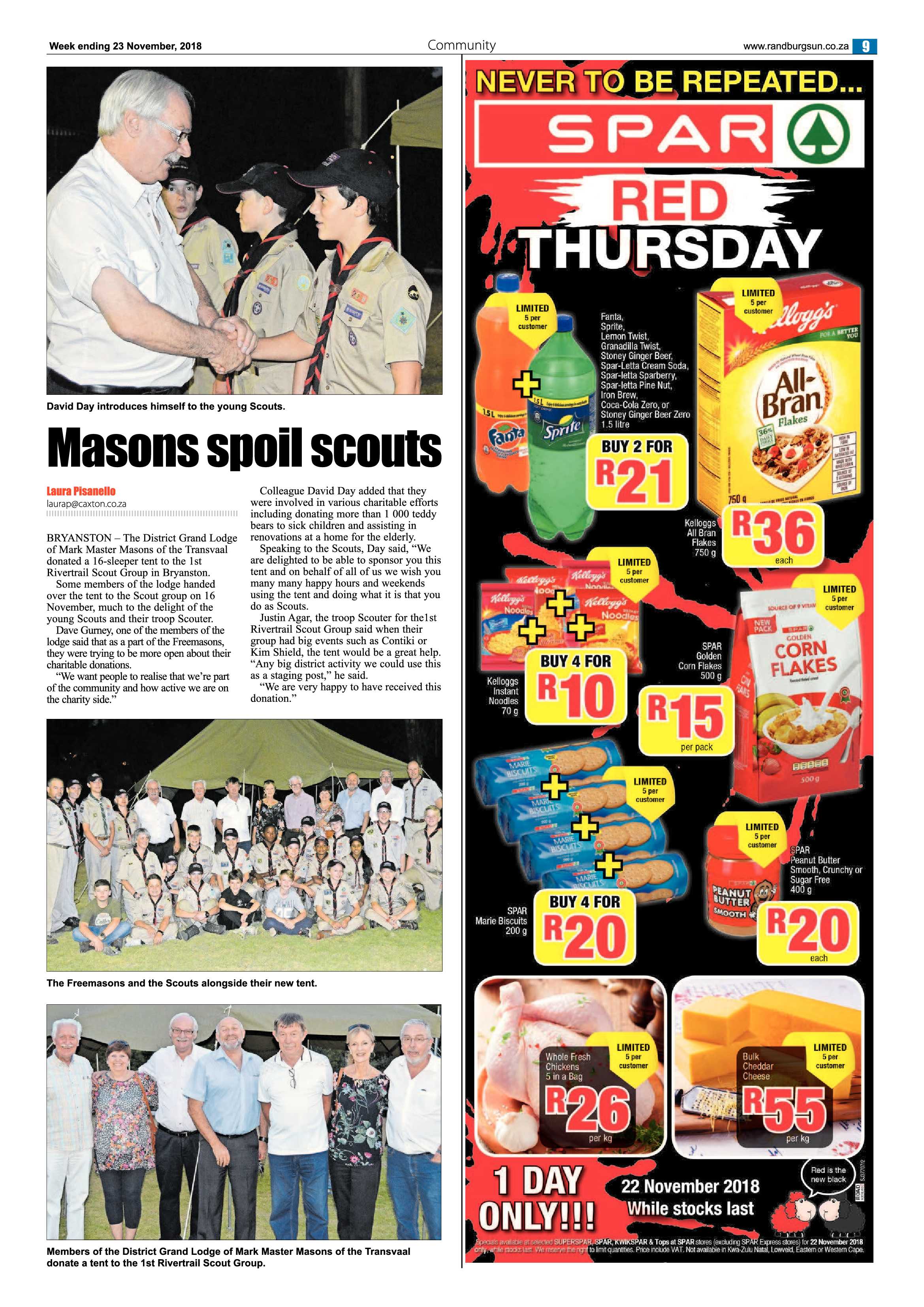 Randburg Sun 23 November 2018 page 9