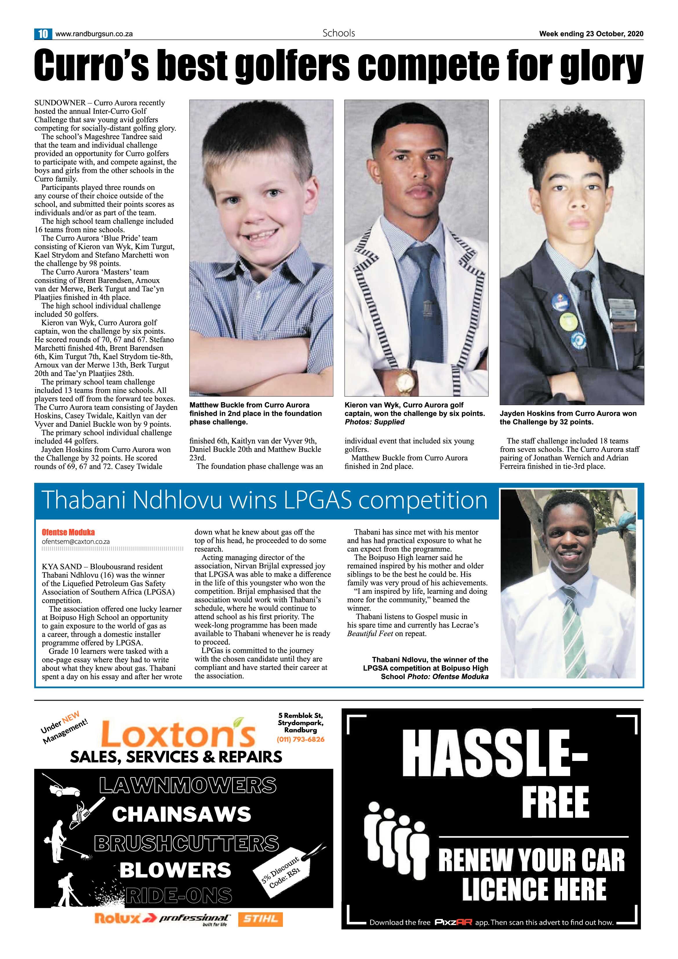 Randburg Sun 23 October 2020 page 10