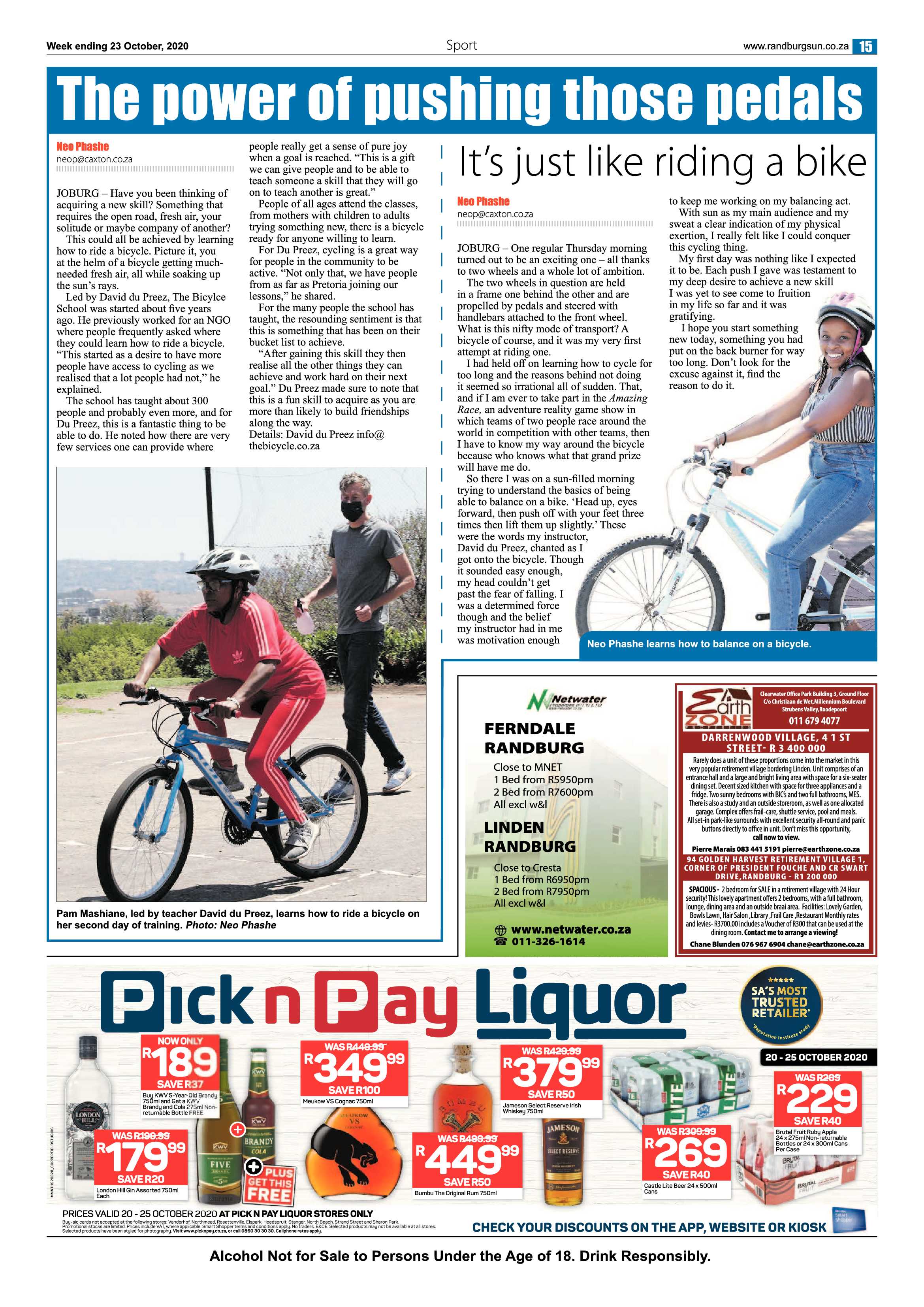 Randburg Sun 23 October 2020 page 15