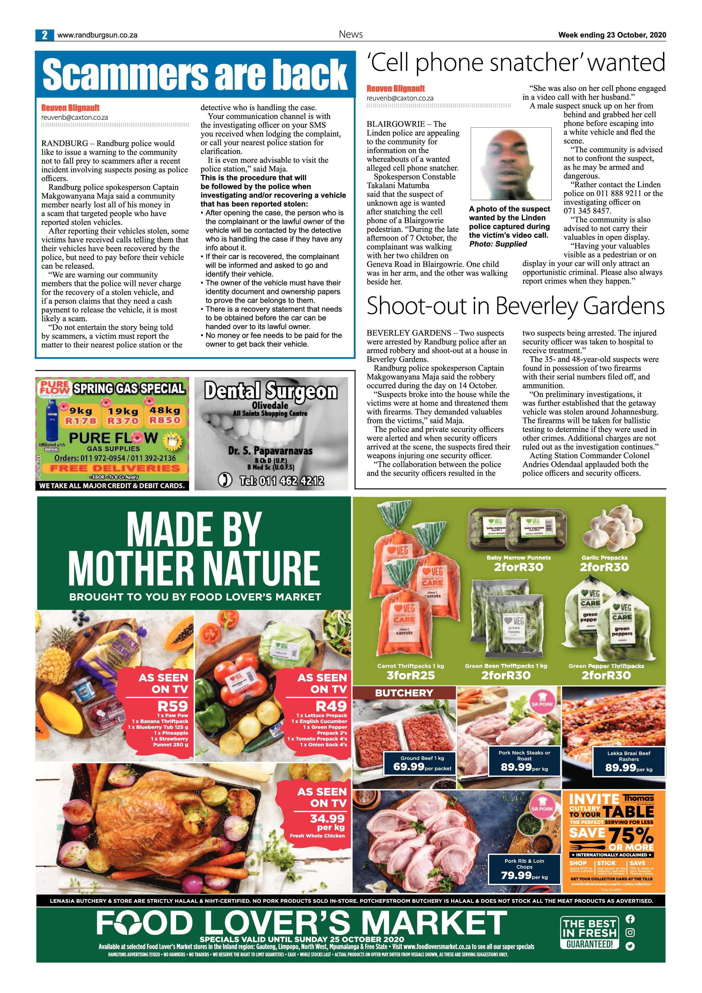Randburg Sun 23 October 2020 page 2