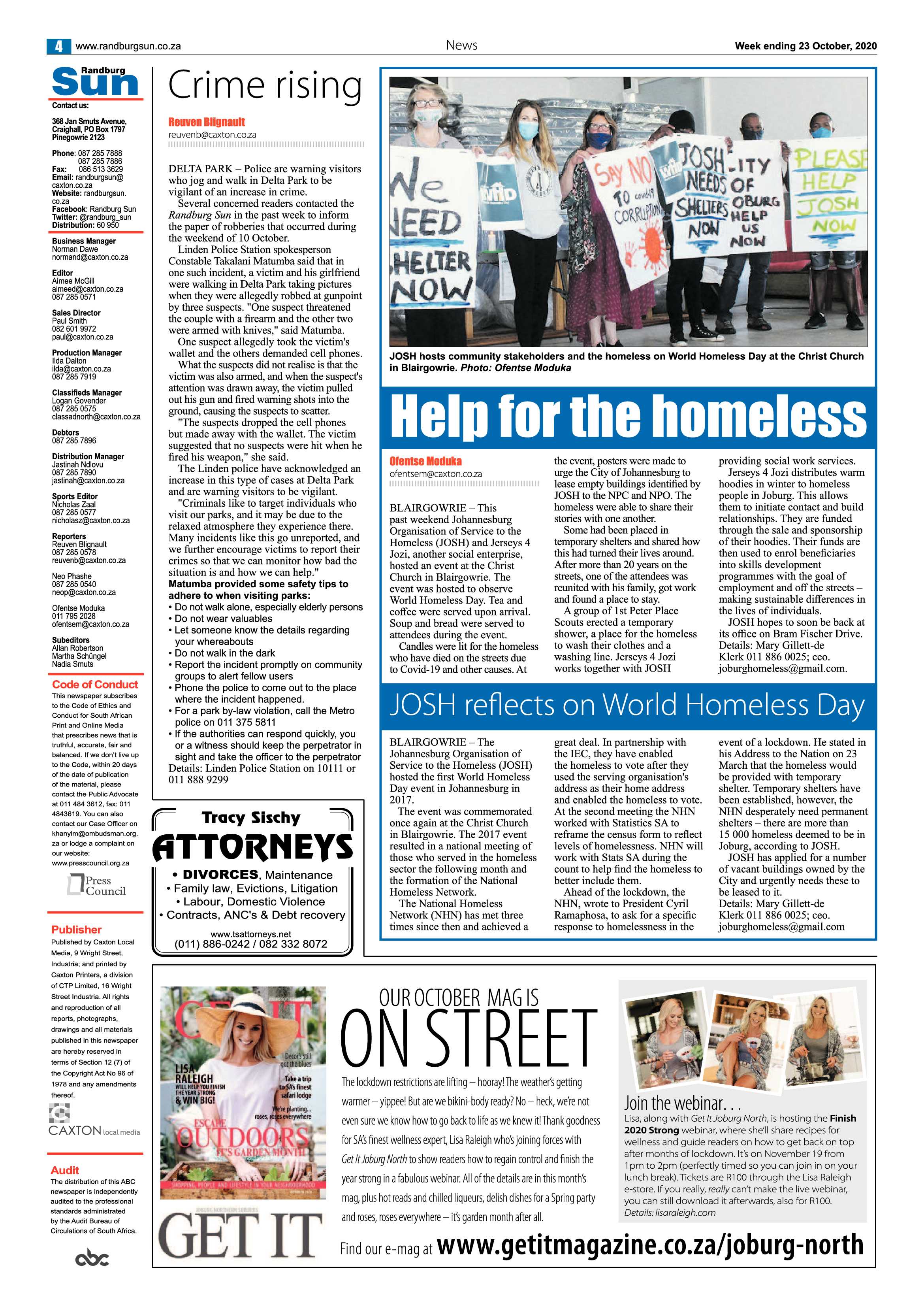 Randburg Sun 23 October 2020 page 4