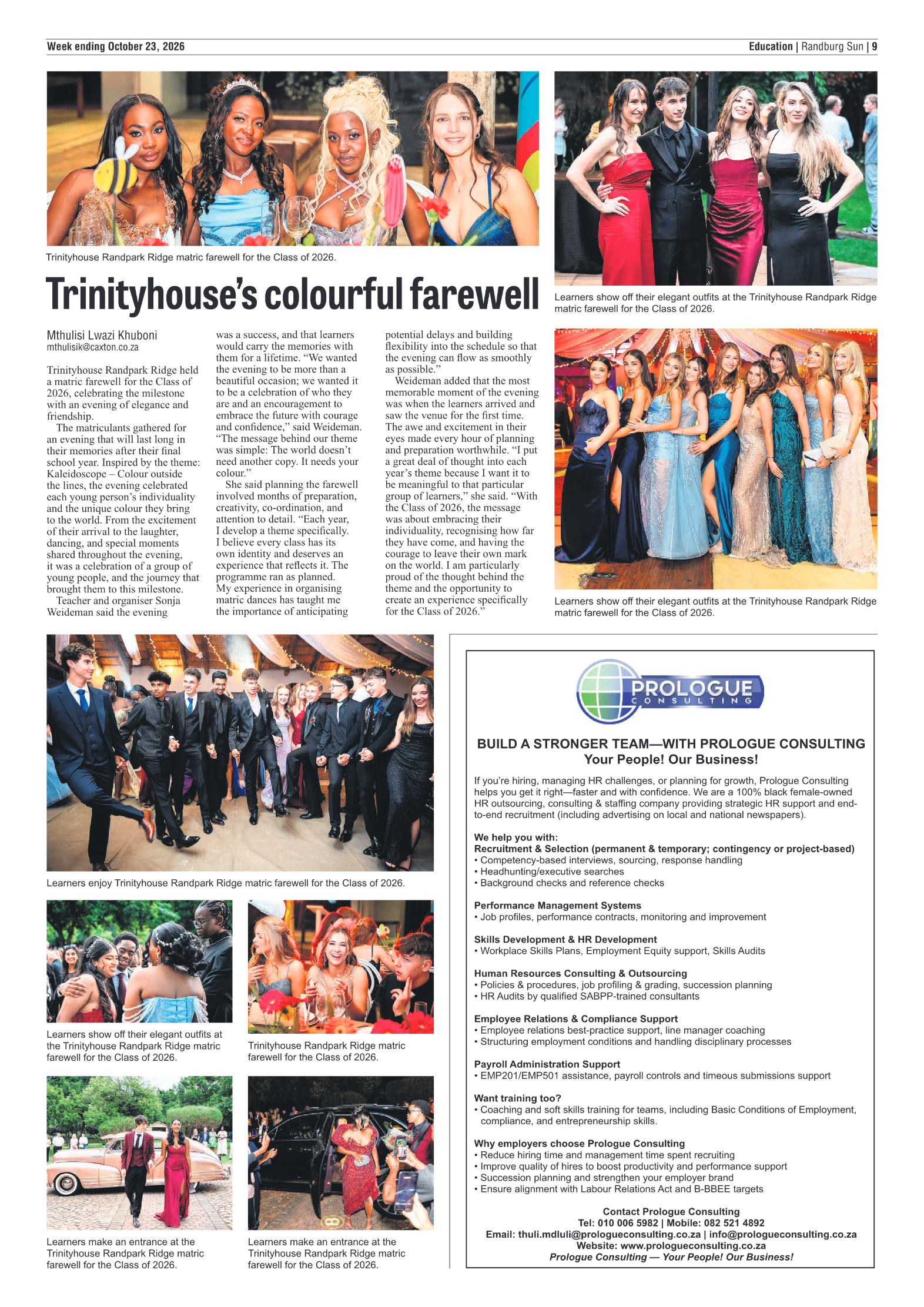 Randburg Sun 23 October 2026 page 9