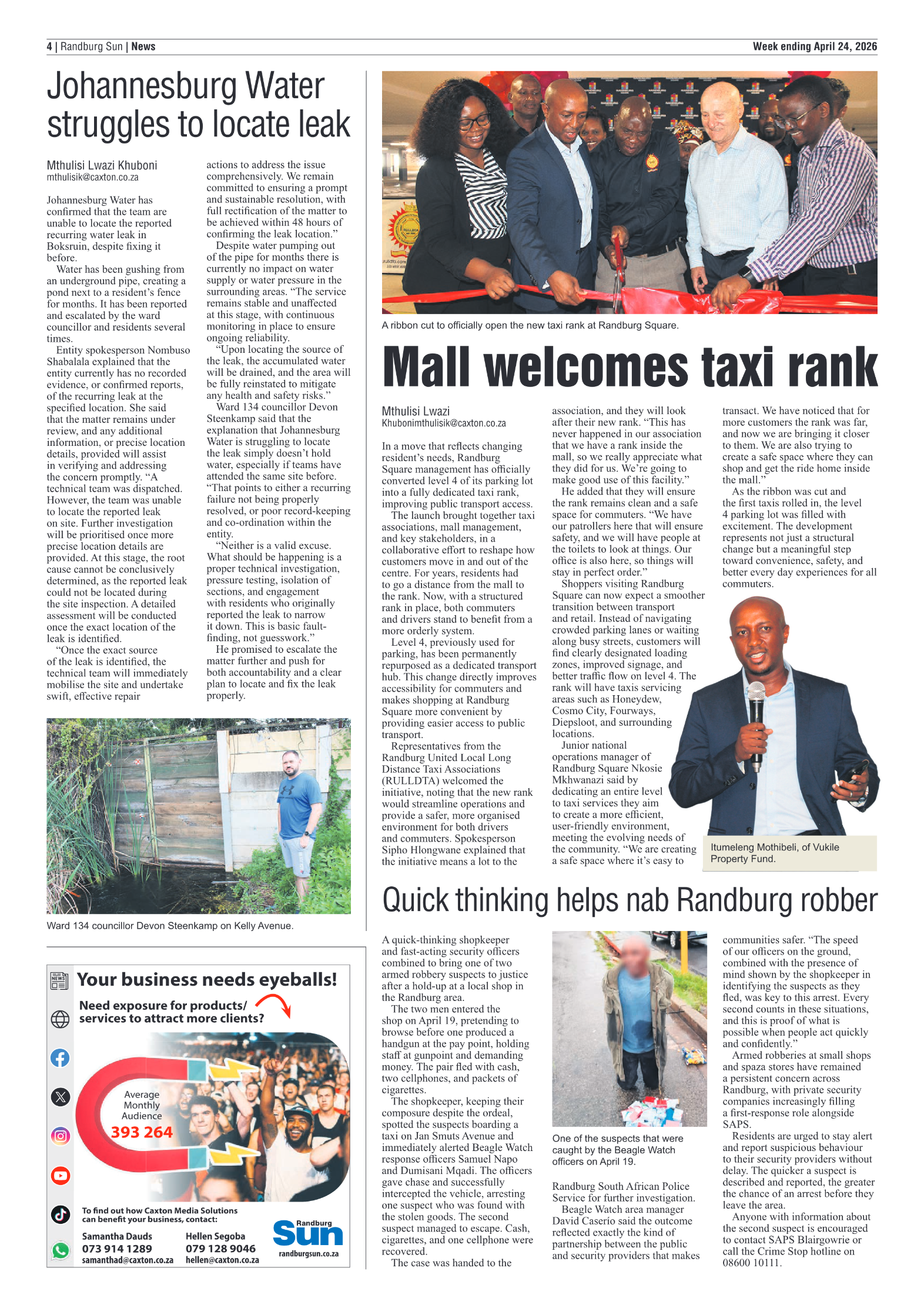 Randburg Sun 24 April 2026 page 4