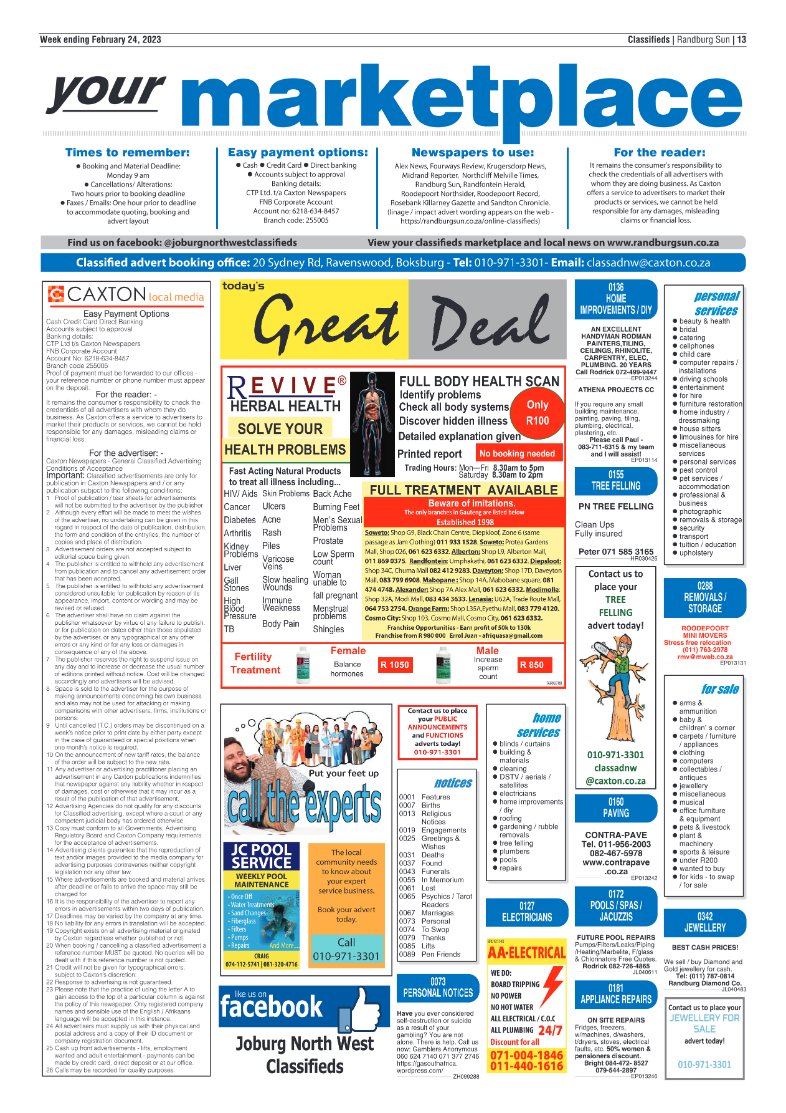 Randburg Sun 24 Feb 2023 page 13