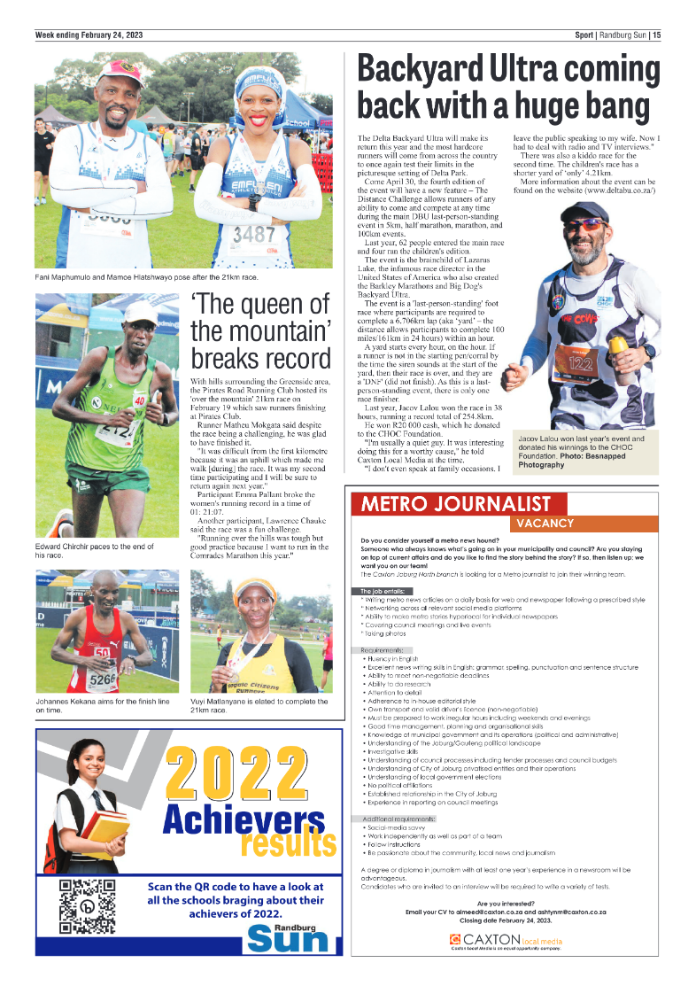 Randburg Sun 24 Feb 2023 page 15