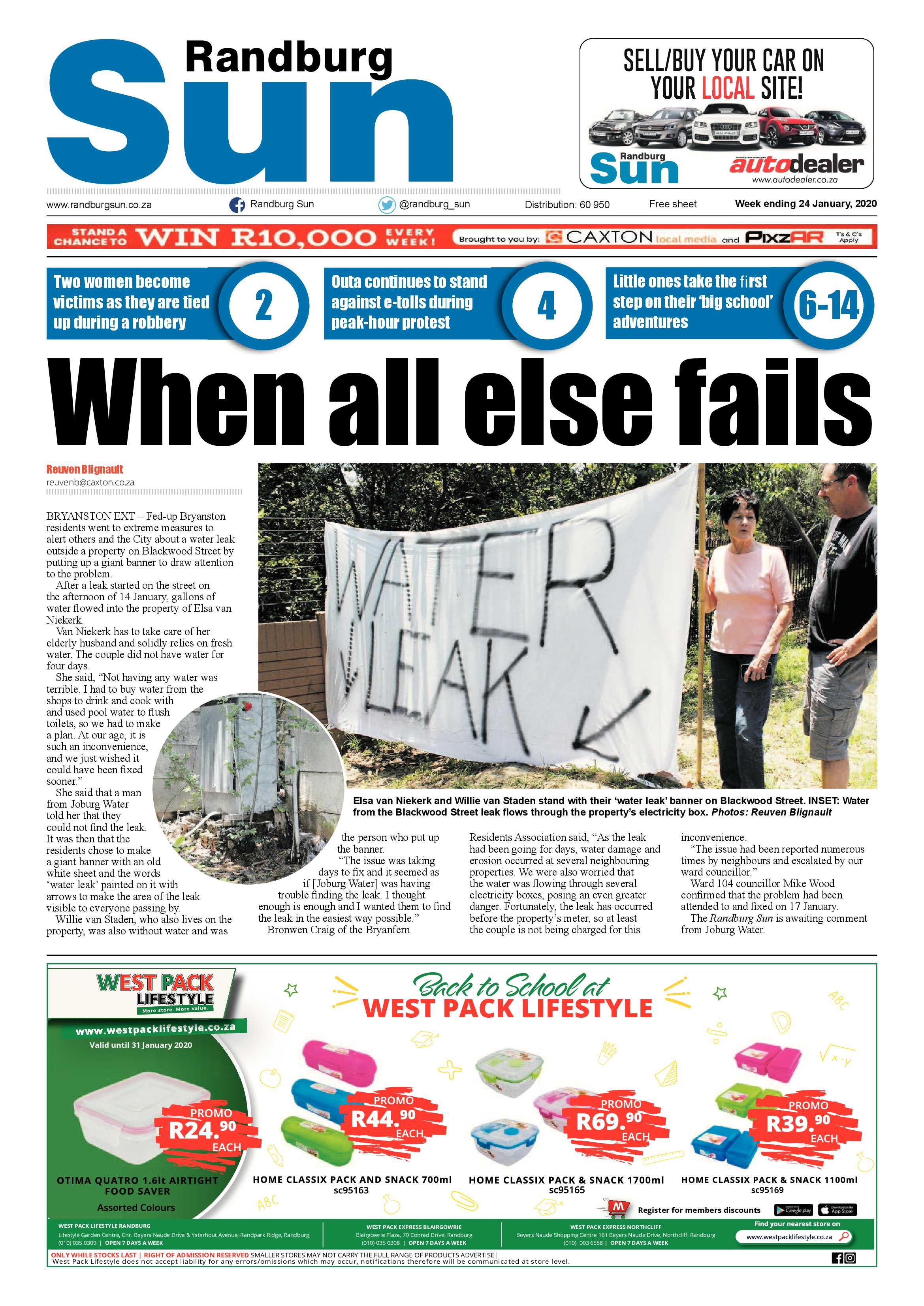 Randburg Sun 24 January 2020 page 1